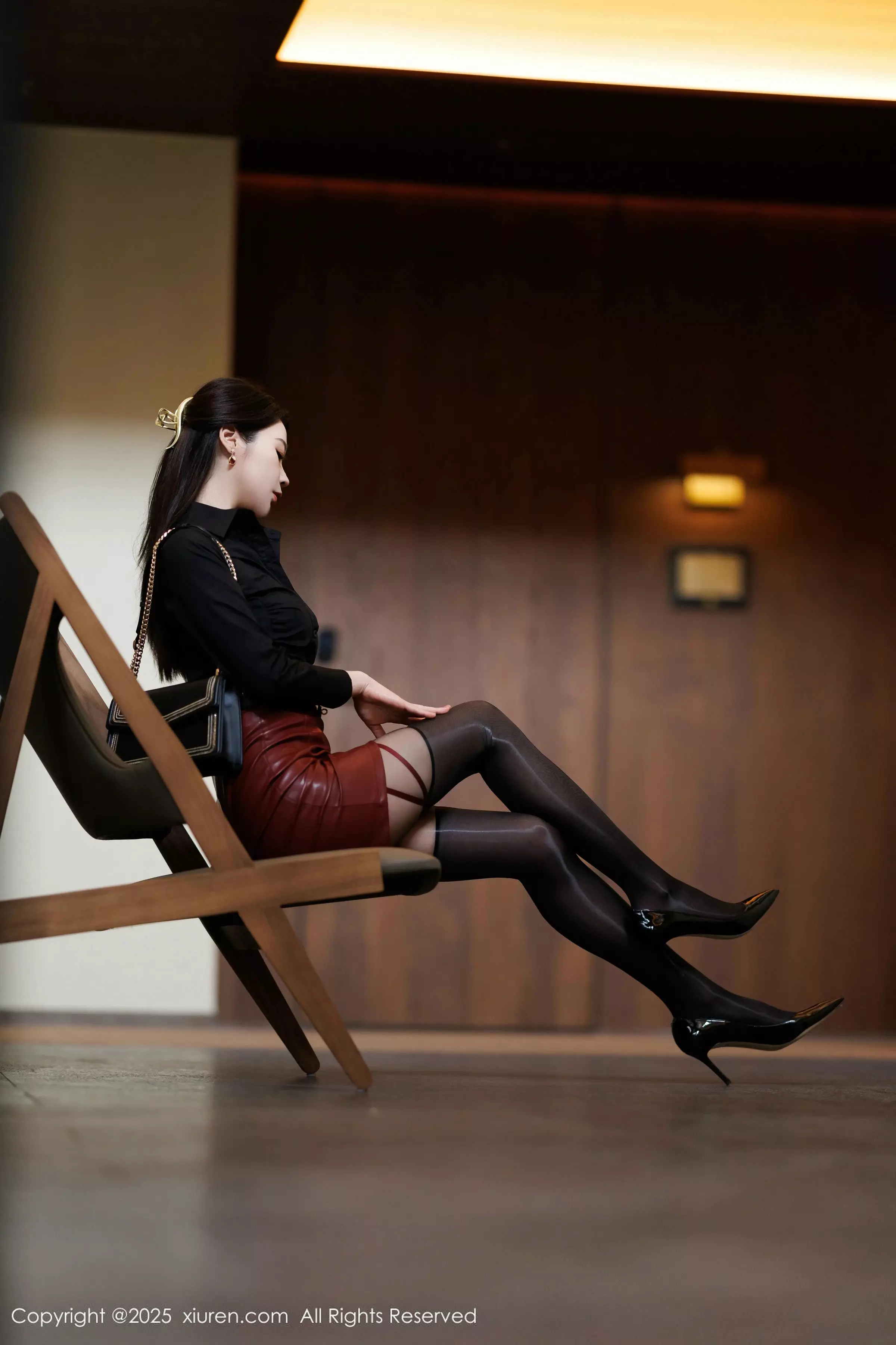 [XiuRen秀人网] 2025.03.19 No.10039 梦心玥 黑丝美腿 [91P] NO.12