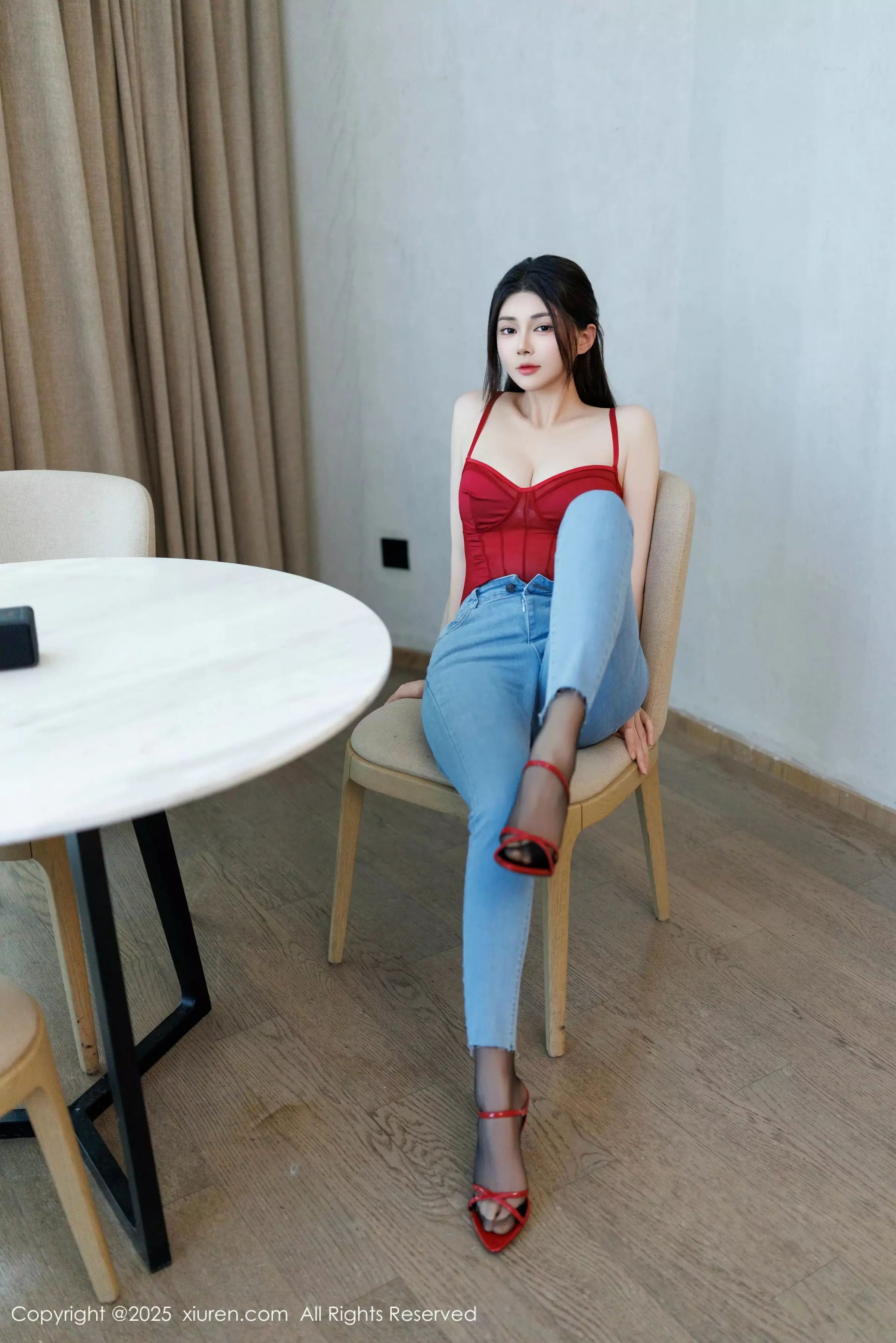 [XiuRen秀人网] 2025.03.31 No.10090 凯竹Quinn 红色情趣 [82P] NO.2