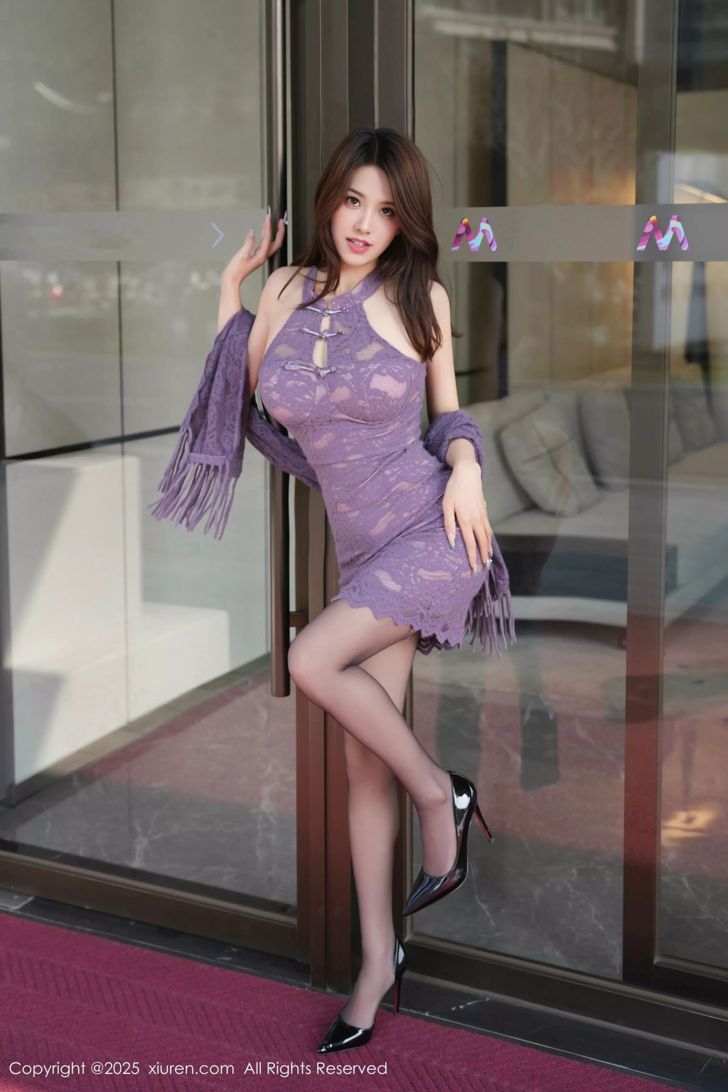 [XiuRen秀人网] 2025.04.03 No.10111 Well11 紫色旗袍 [70P] NO.11