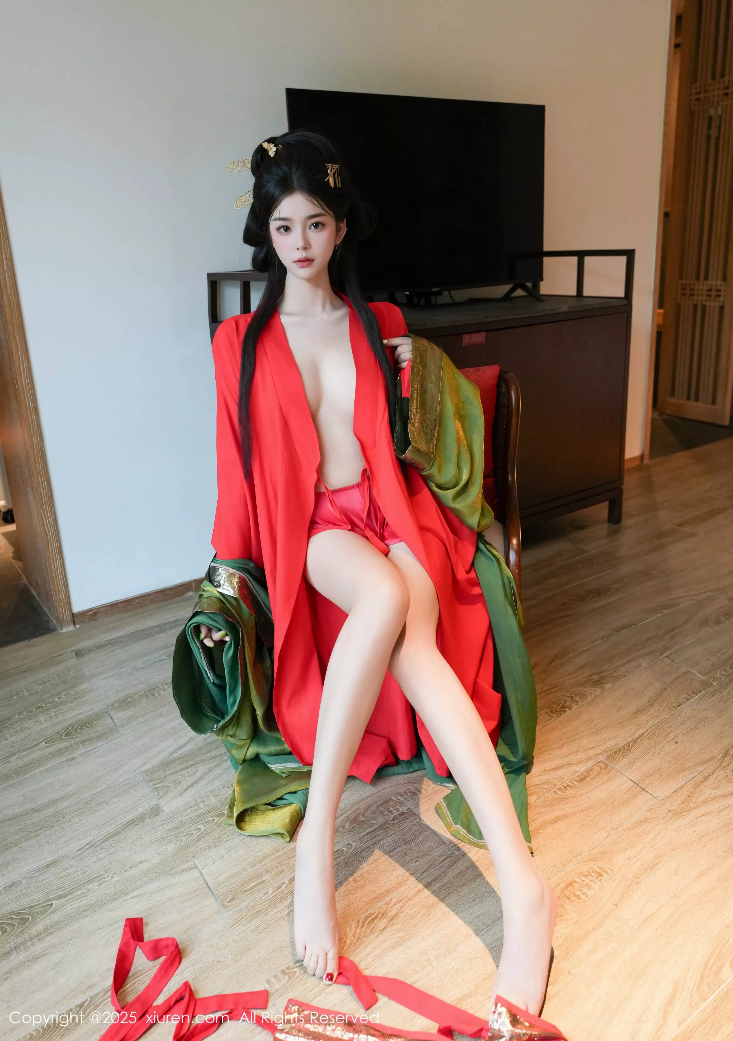 [XiuRen秀人网] 2025.04.09 No.10126 雪糕CiCi 性感古风 [68P] NO.4