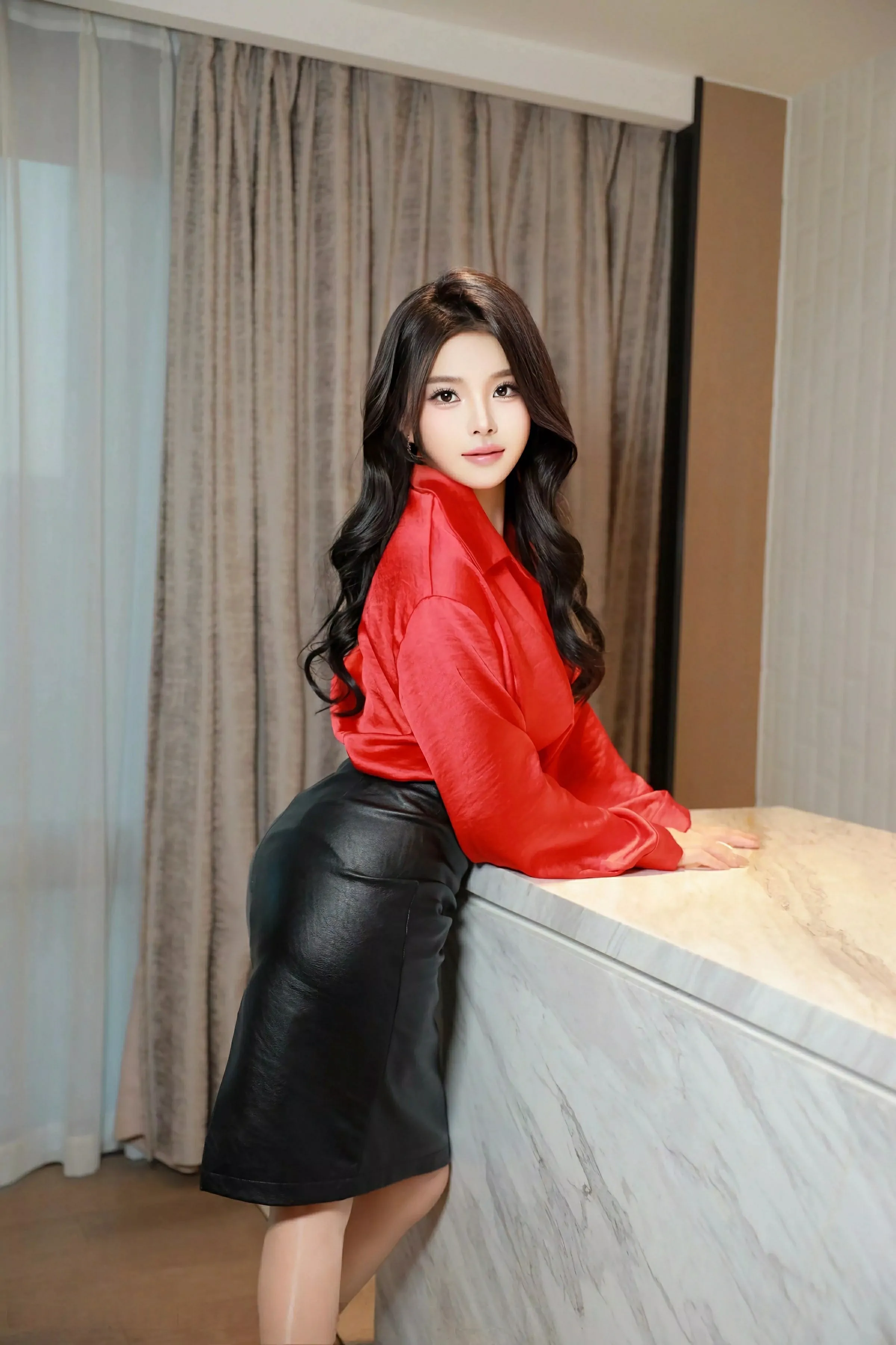 [XiuRen秀人网] 2025.04.11 No.10138 麦田 红色衬衫 [56P] NO.7