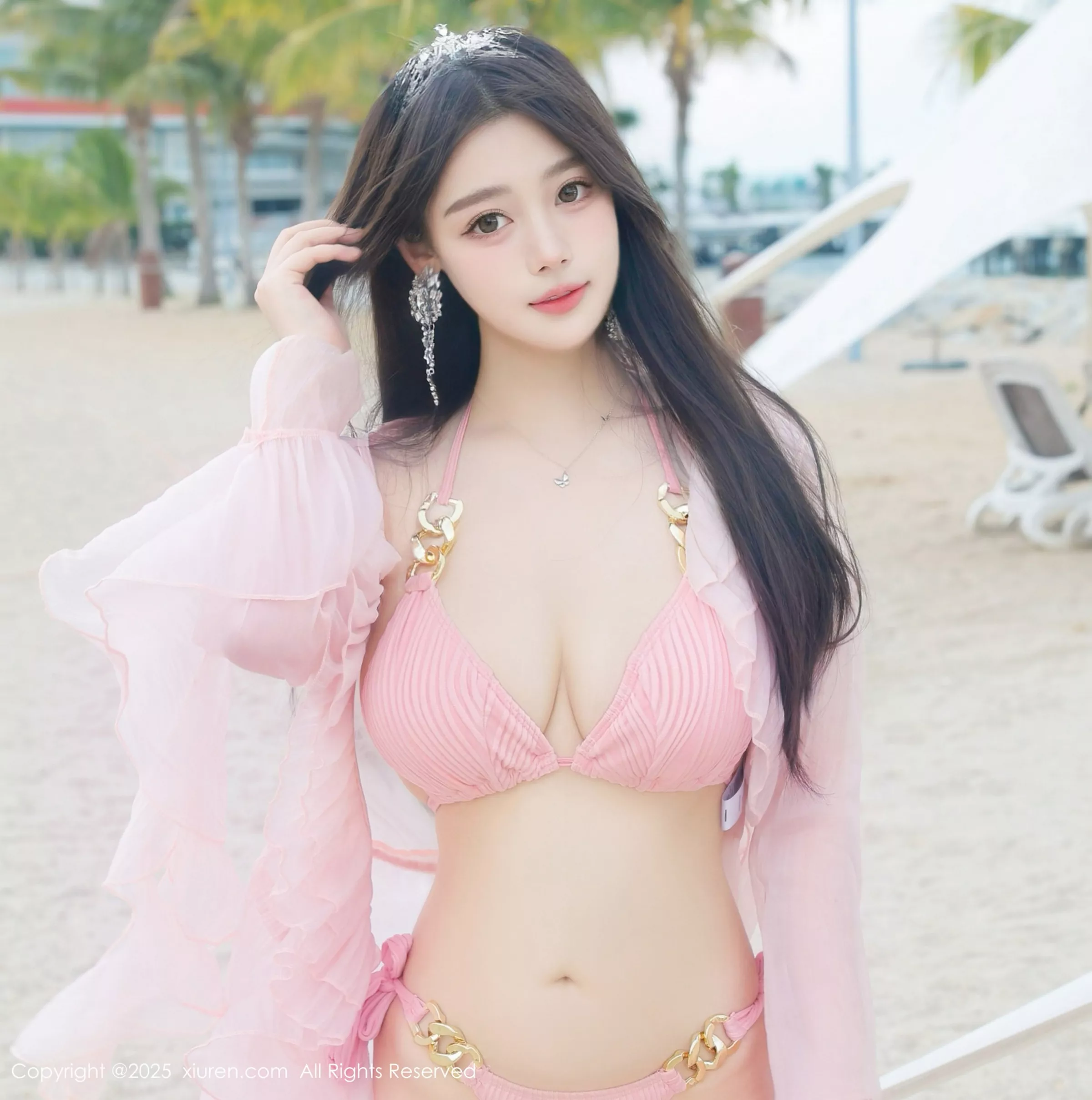 [XiuRen秀人网] 2025.04.16 No.10160 蛋蛋宝 粉色比基尼 [66P] NO.9