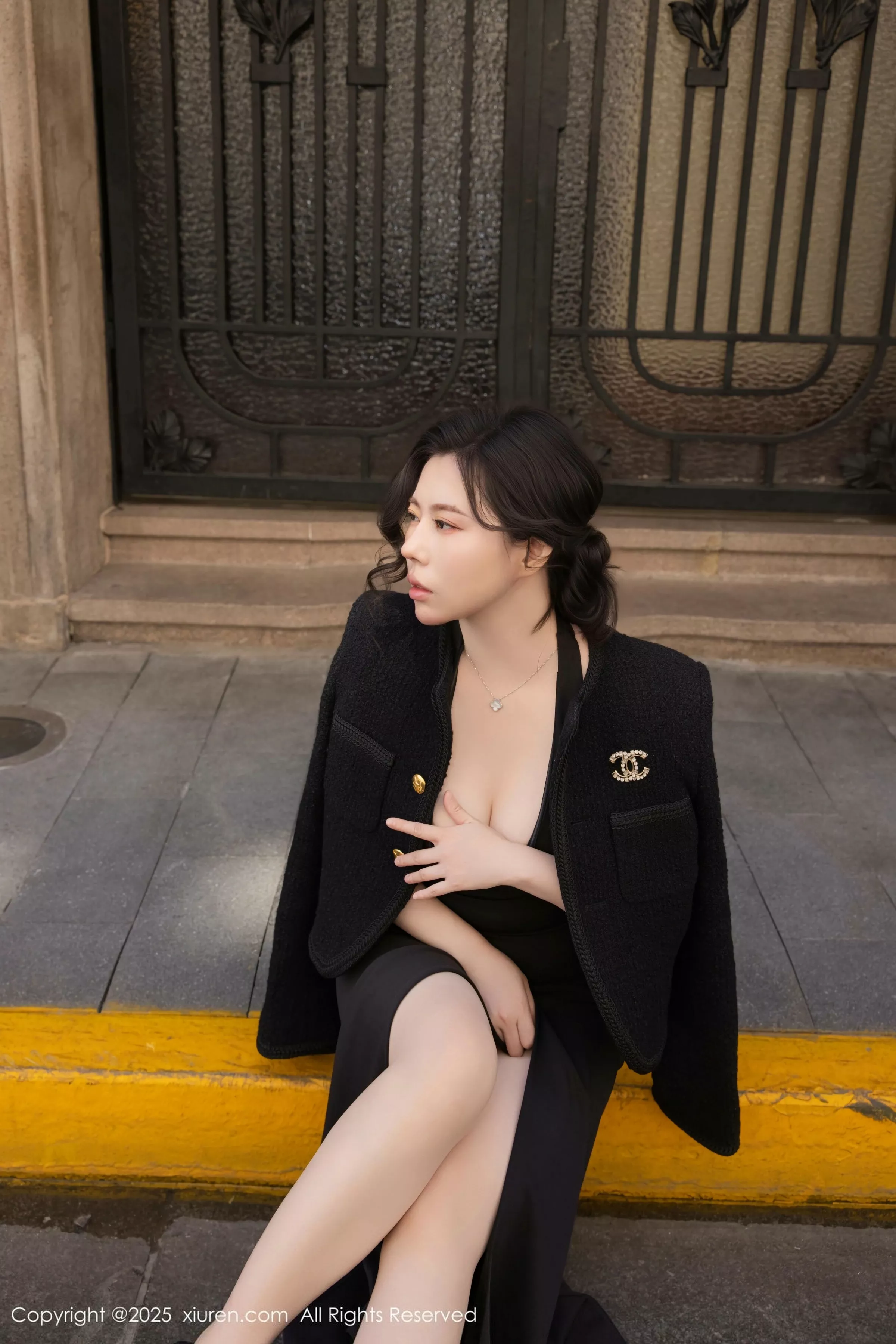 [XiuRen秀人网] 2025.05.06 No.10236 白茹雪abby 黑色连衣裙 [93P] NO.9