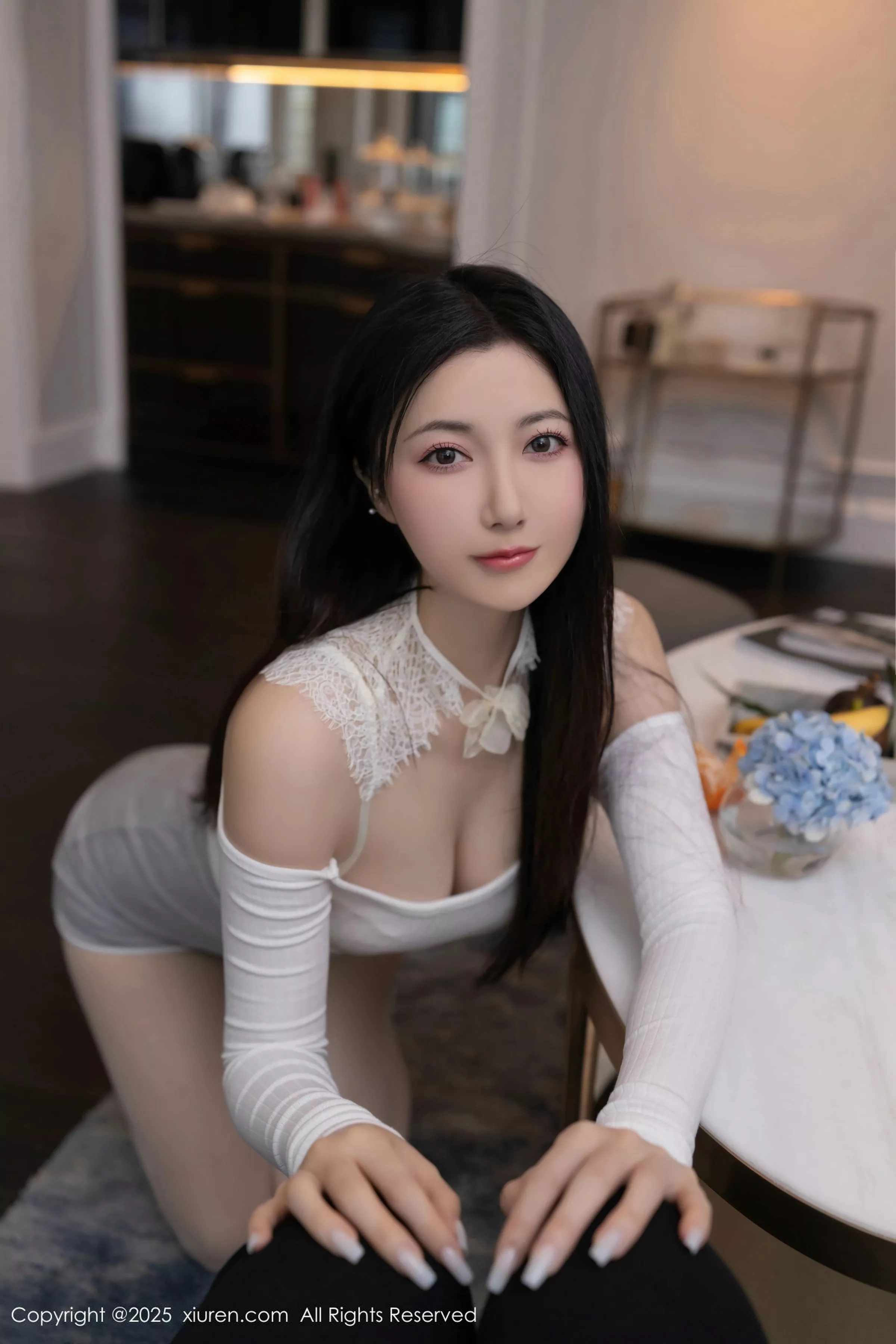 [XiuRen秀人网] 2025.05.09 No.10261 鱼子酱Fish 白色丝袜 [80P] NO.8