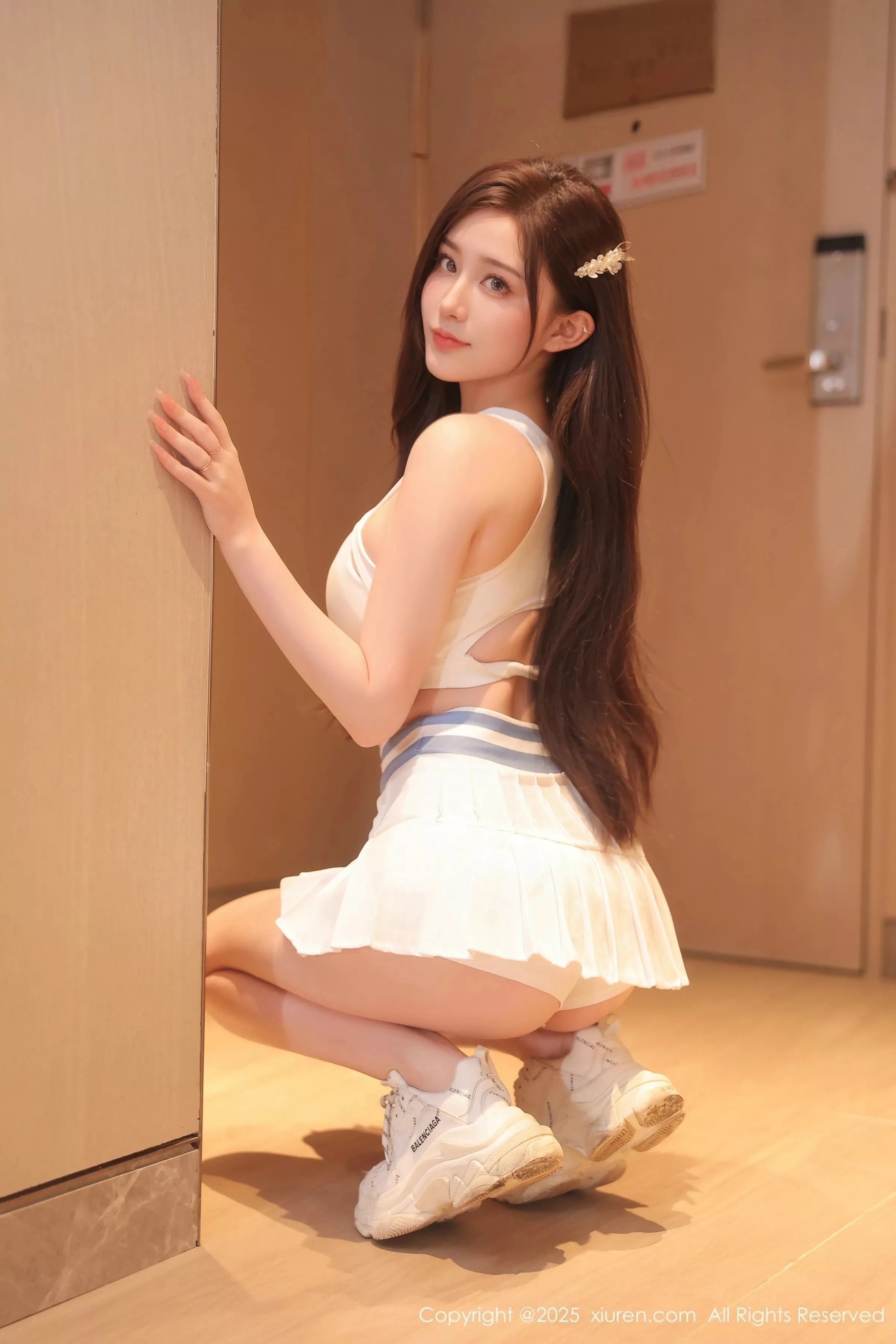 [XiuRen秀人网] 2025.05.09 No.10254 奶油猫呀 白色短裙 [86P] NO.4