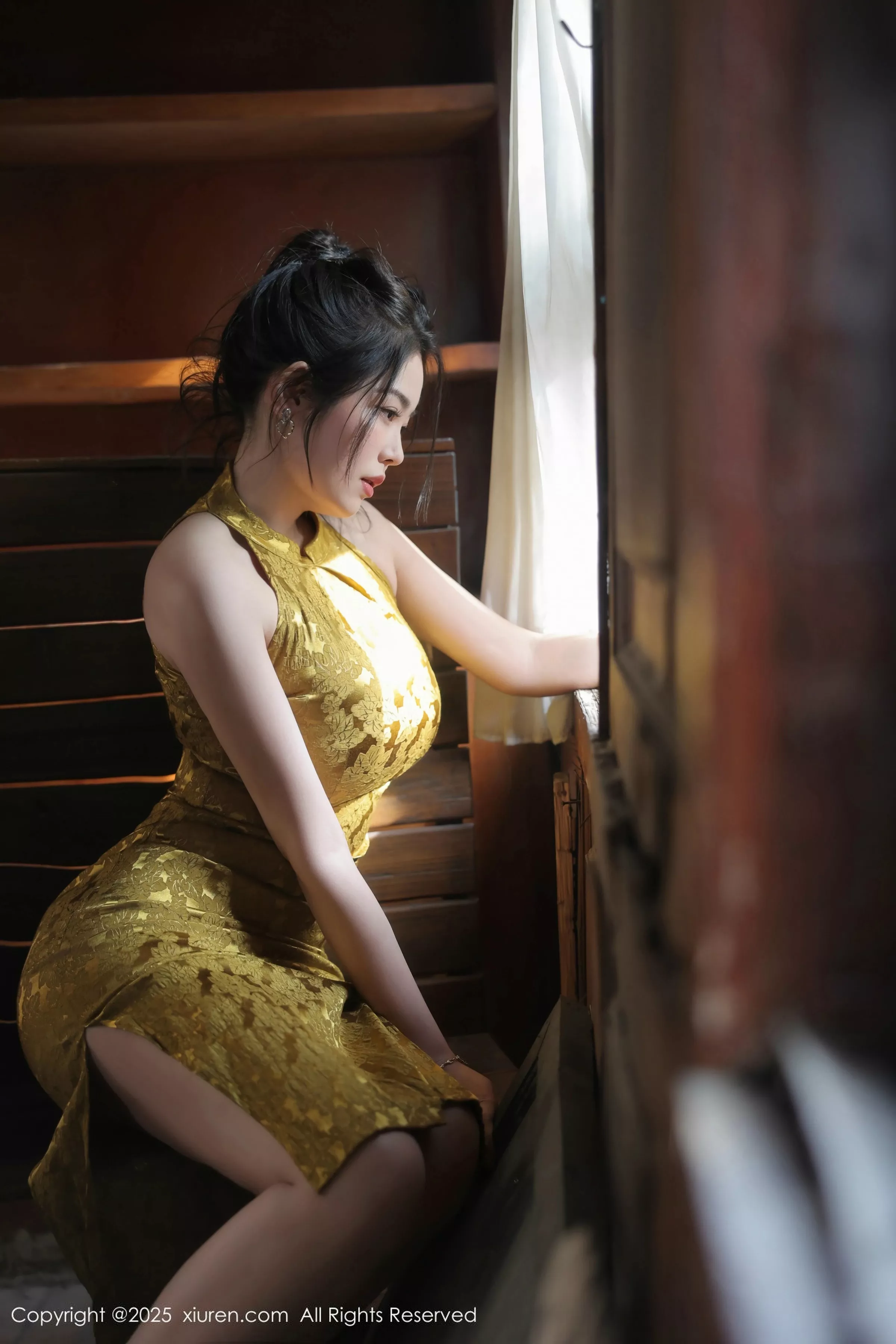 [XiuRen秀人网] 2025.05.13 No.10269 林若凡F 黄色旗袍 [71P] NO.11