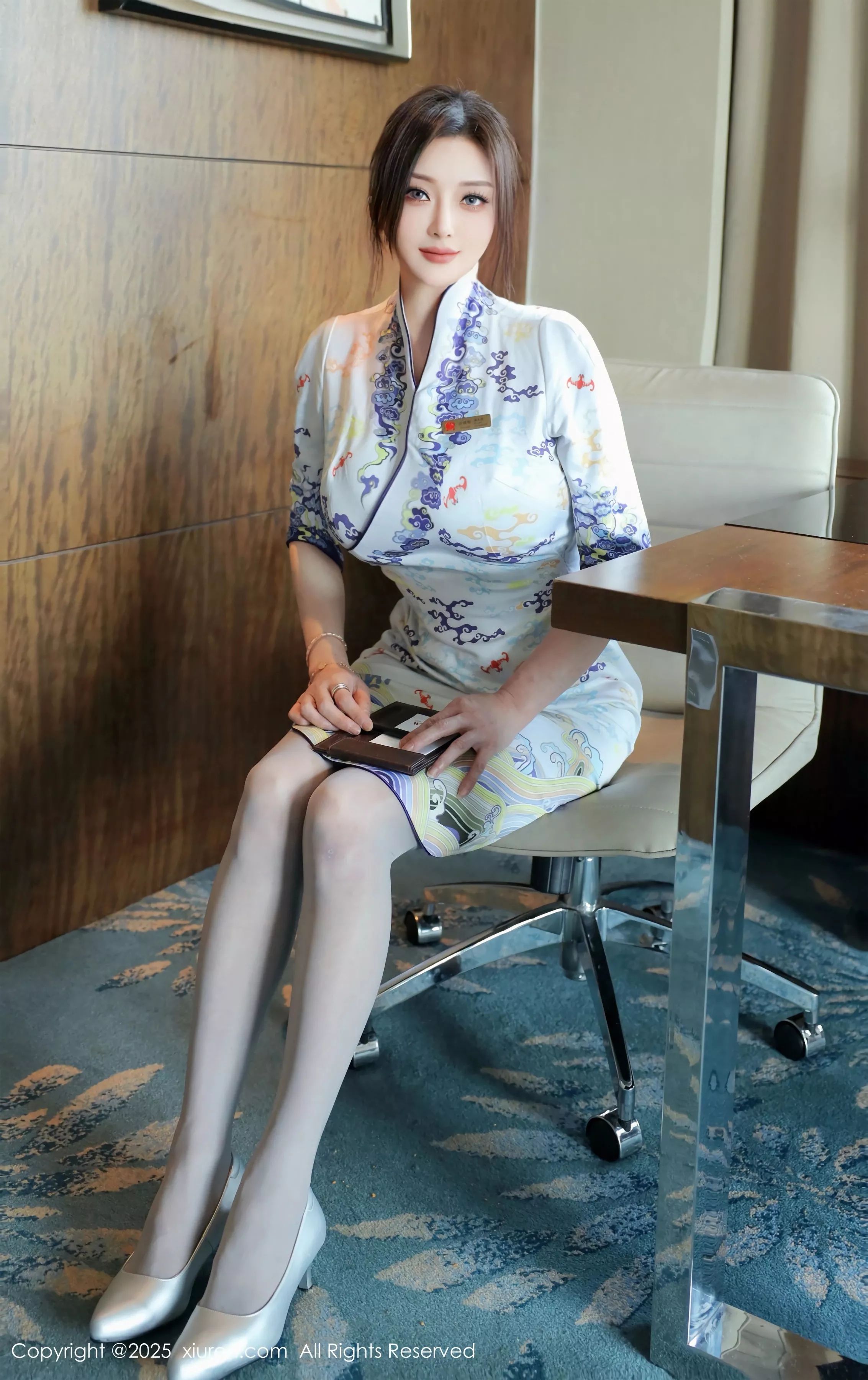[XiuRen秀人网] 2025.05.14 No.10273 苏一诺 青色旗袍 [79P] NO.9