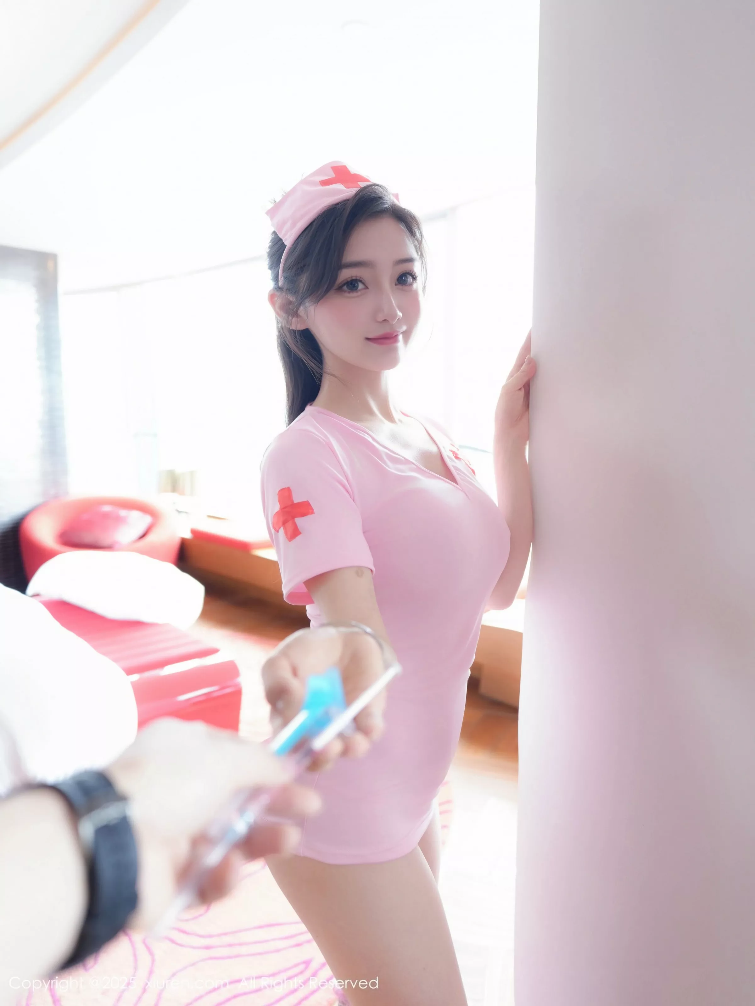 [XiuRen秀人网] 2025.05.14 No.10275 Annie_baby 粉色丝袜 [85P] NO.9