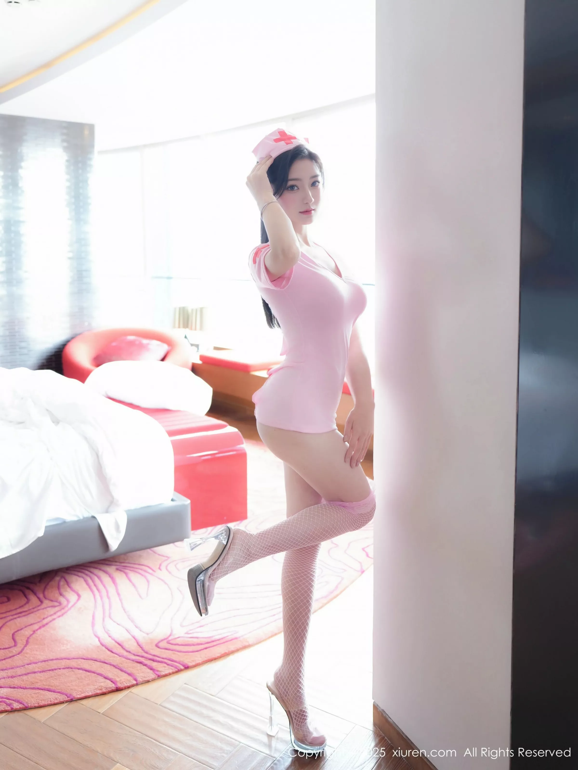 [XiuRen秀人网] 2025.05.14 No.10275 Annie_baby 粉色丝袜 [85P] NO.7