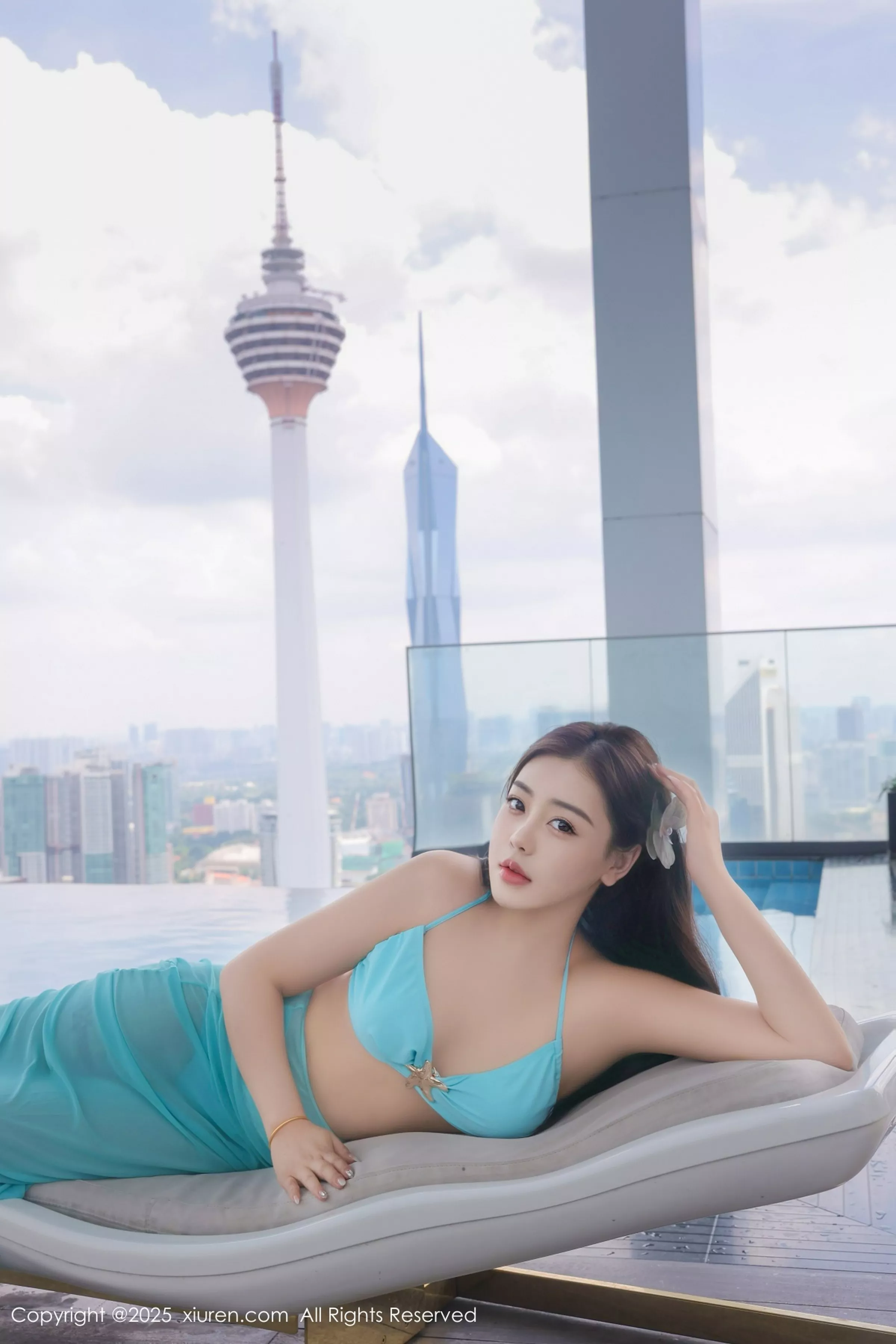 [XiuRen秀人网] 2025.04.23 No.10187 希雅sia 蓝色泳衣 [58P] NO.3