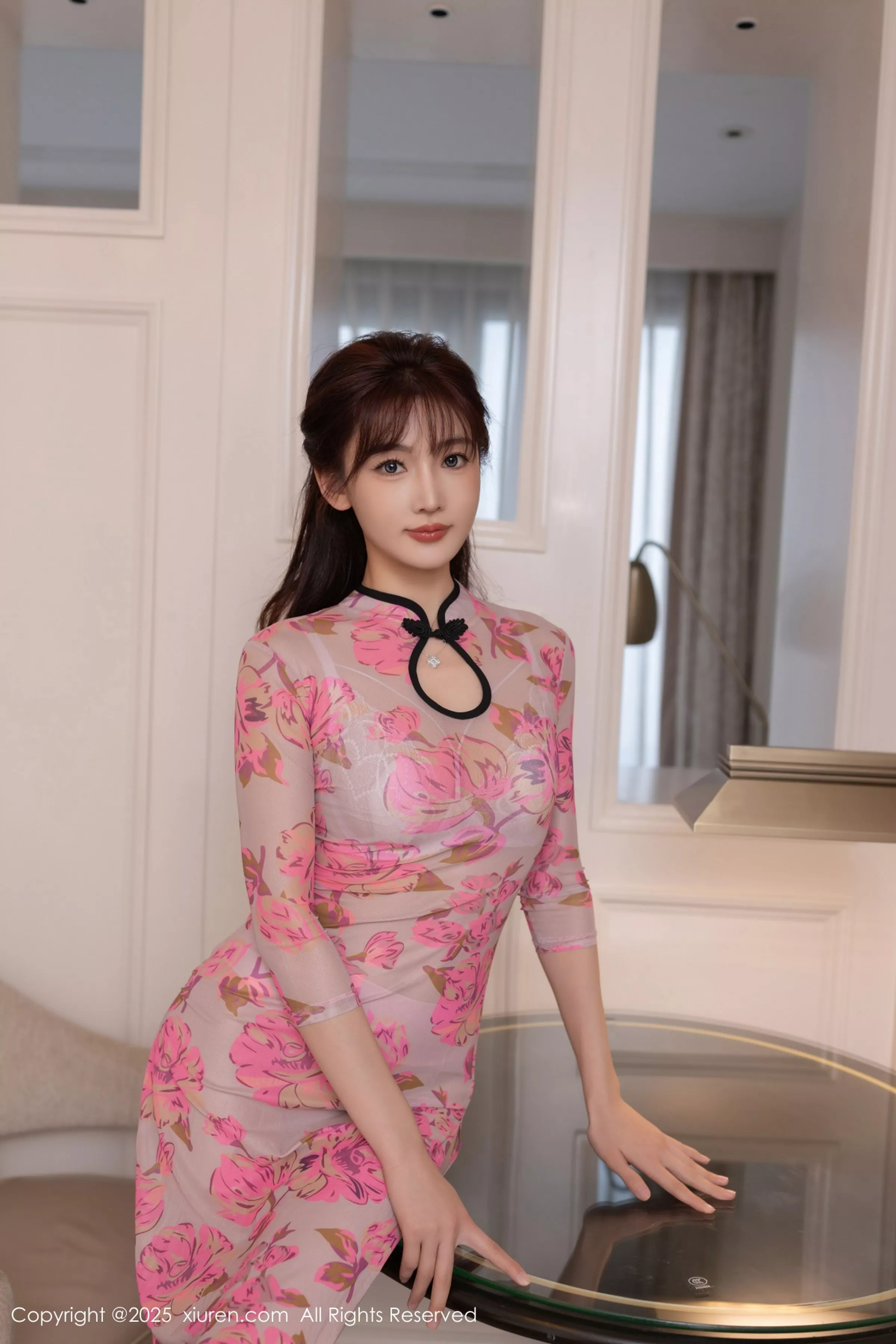 [XiuRen秀人网] 2025.04.24 No.10196 陆萱萱 粉色旗袍 [80P] NO.2