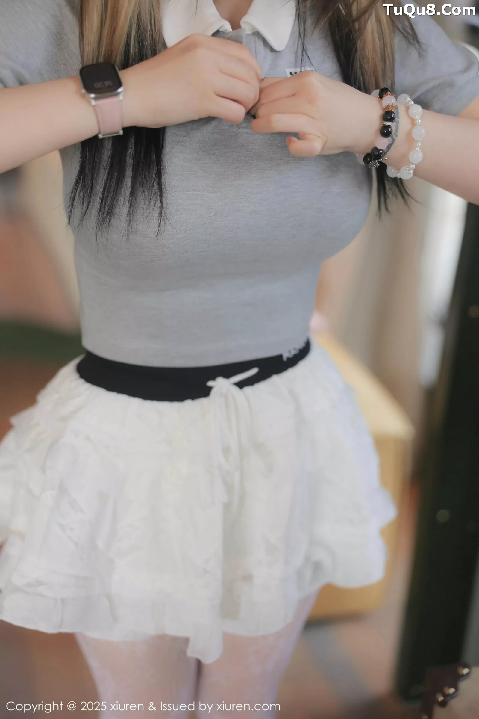 [XiuRen秀人网] 2025.05.27 No.10330 诺诺Hsu 白色蕾丝袜 [60P] NO.4