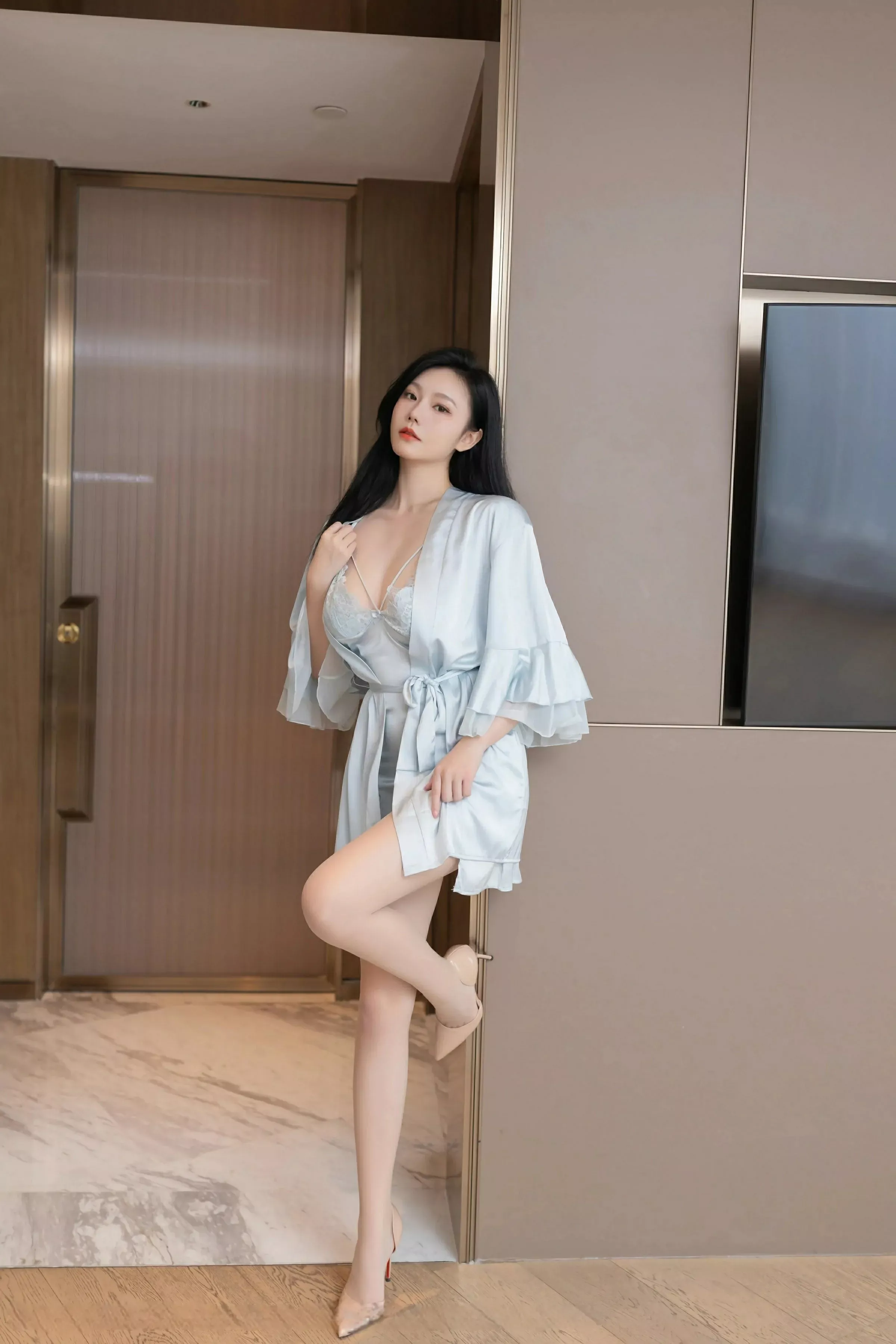 [XiuRen秀人网] 2025.06.10 No.10390 安然anran 蓝色连衣短 [80P] NO.7