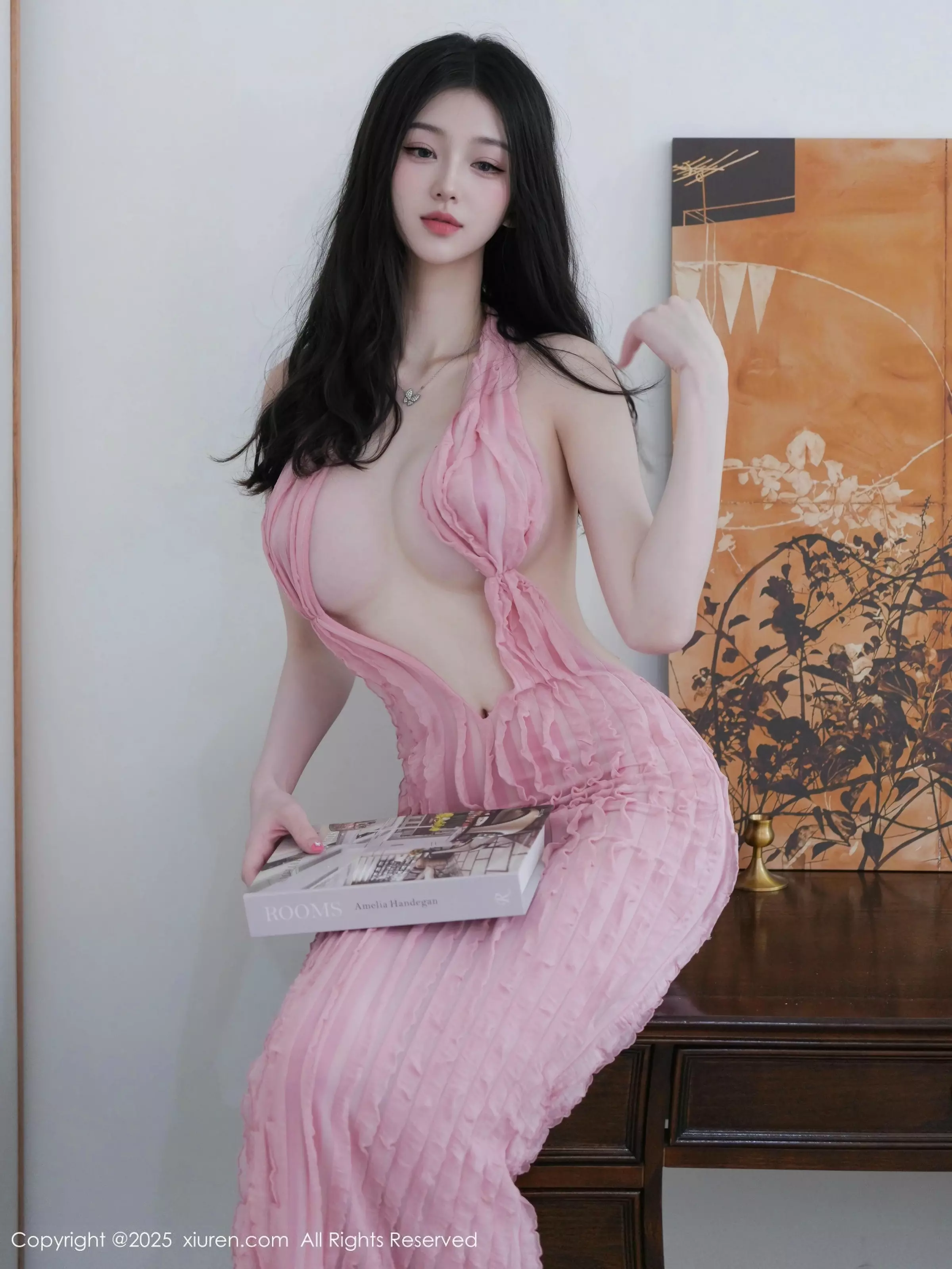 [XiuRen秀人网] 2025.05.22 No.10309 白小蝶 粉色连衣裙 [80P] NO.8