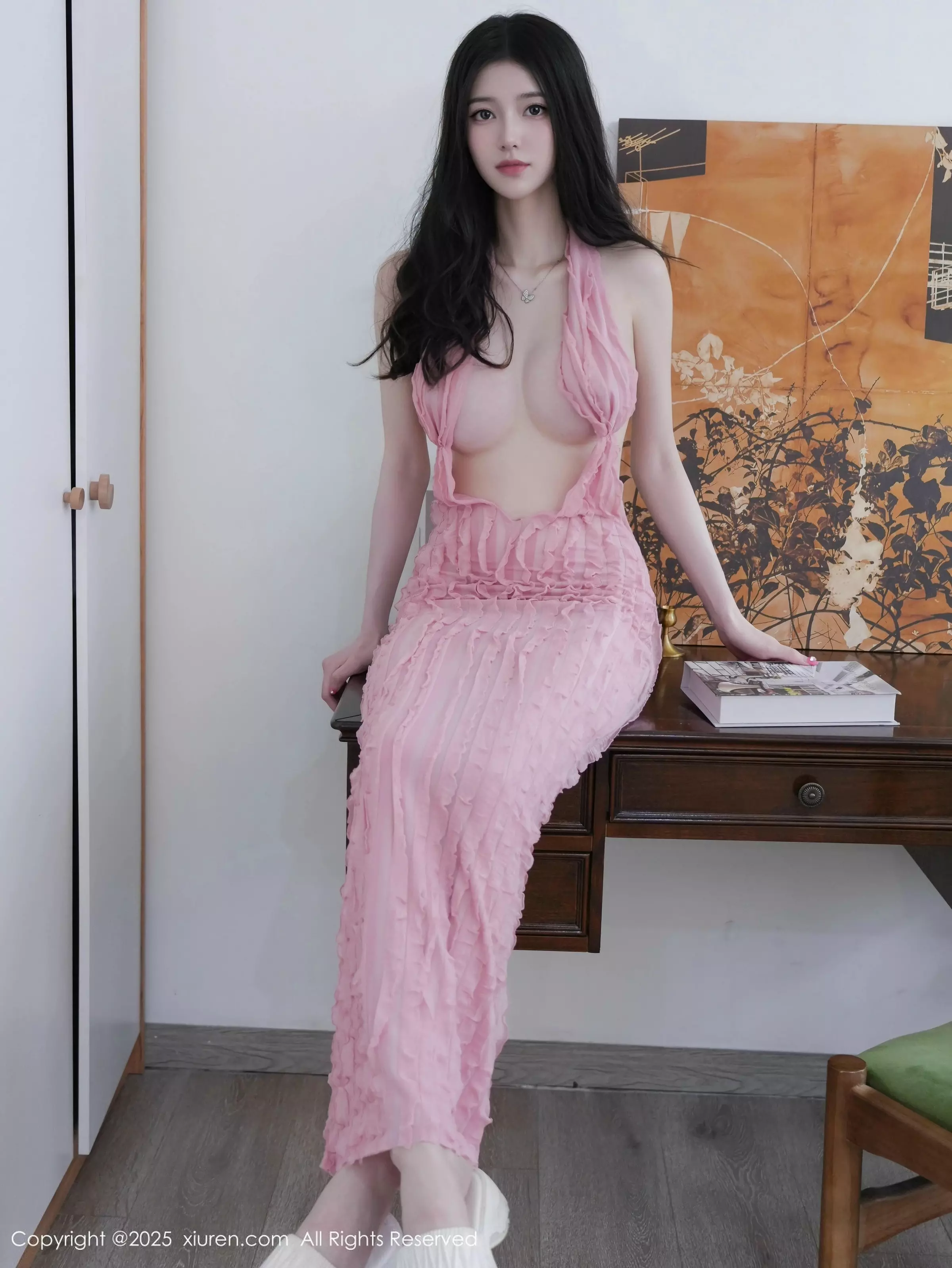 [XiuRen秀人网] 2025.05.22 No.10309 白小蝶 粉色连衣裙 [80P] NO.10