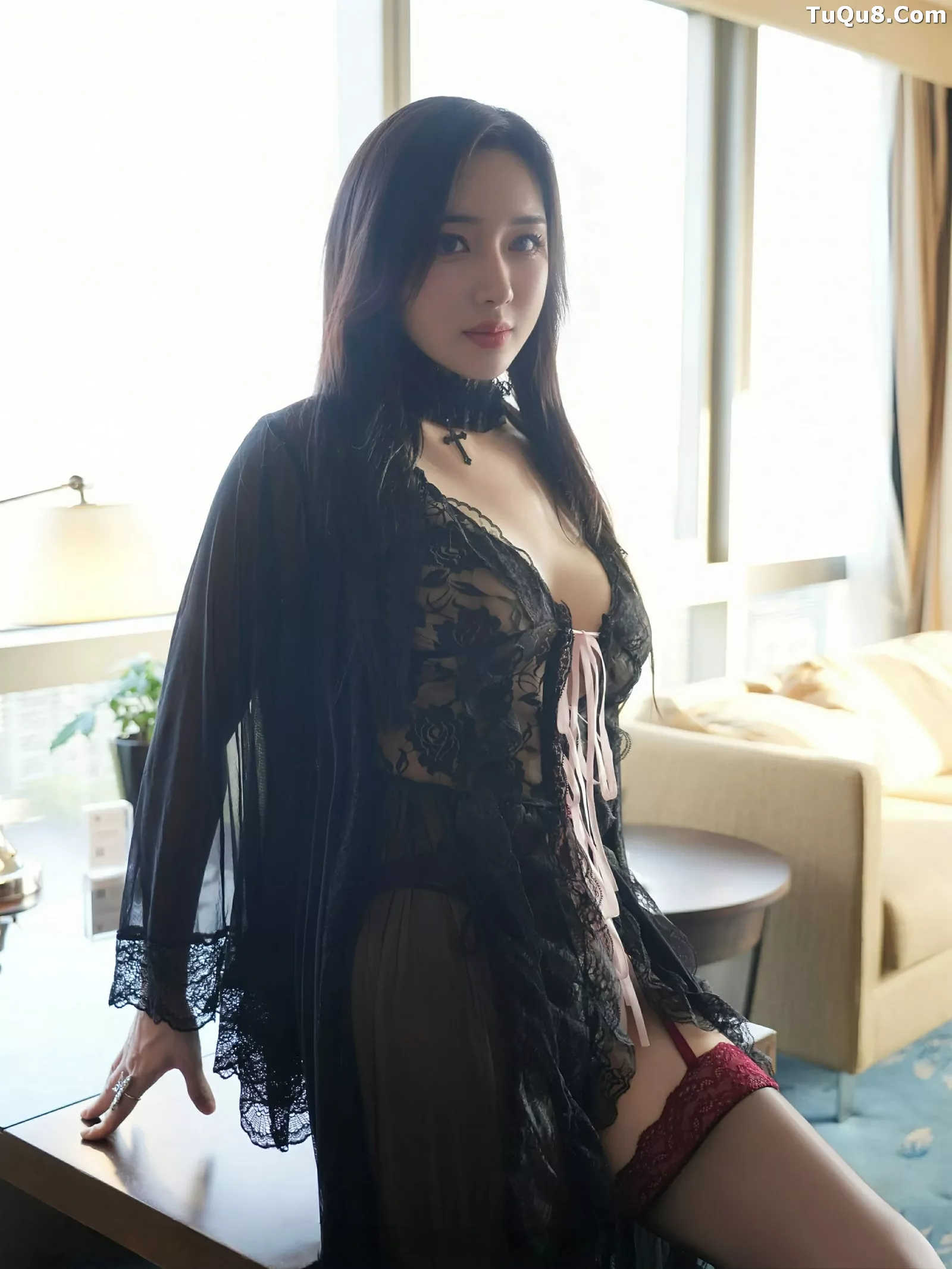 [XiuRen秀人网] 2025.07.01 No.10490 苏一诺 黑色睡袍 [80P] NO.7