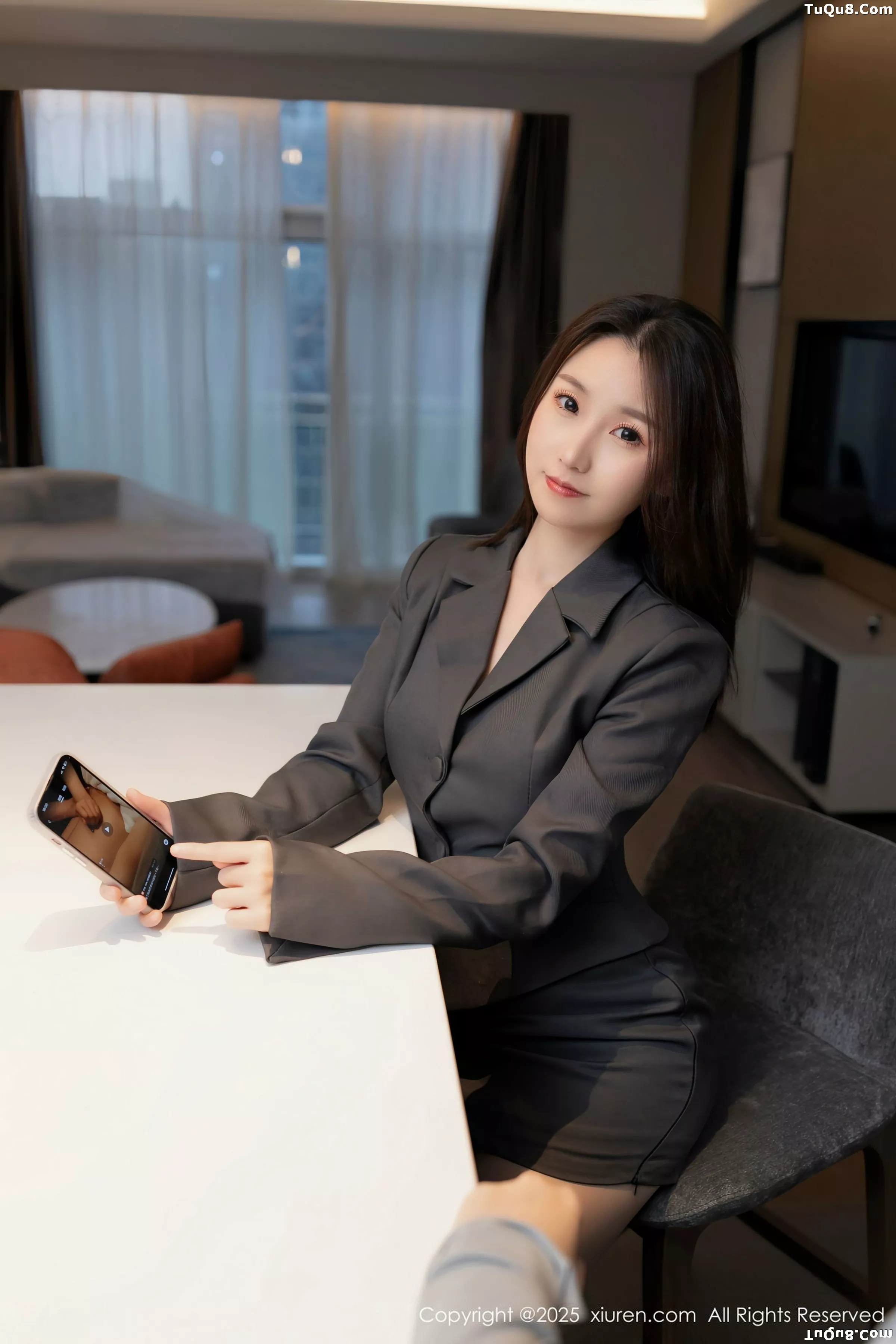 [XiuRen秀人网] 2025.07.02 No.10497 杏子Yada 黑色西服 [83P] NO.4