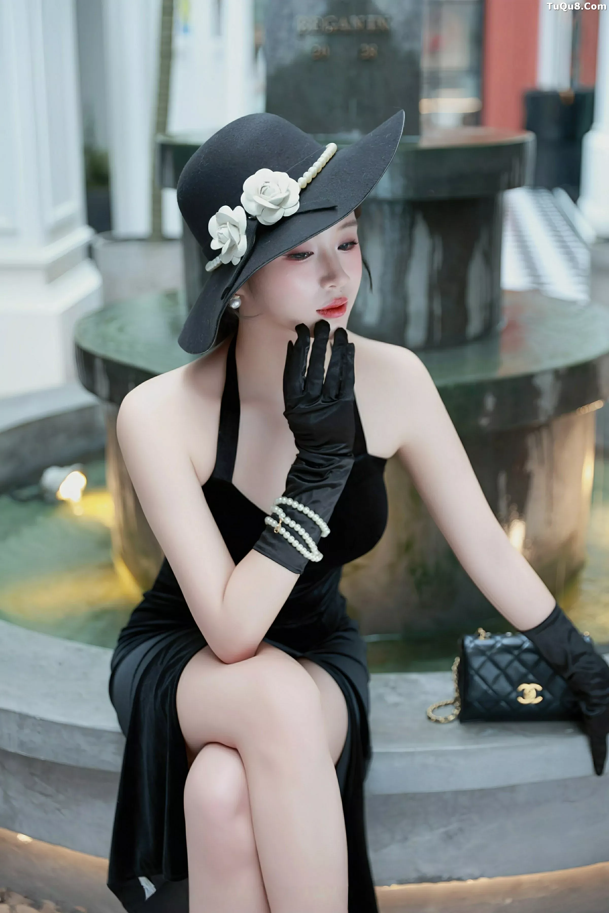 [XiuRen秀人网] 2025.07.04 No.10509 南乔 黑色连衣裙 [89P] NO.8