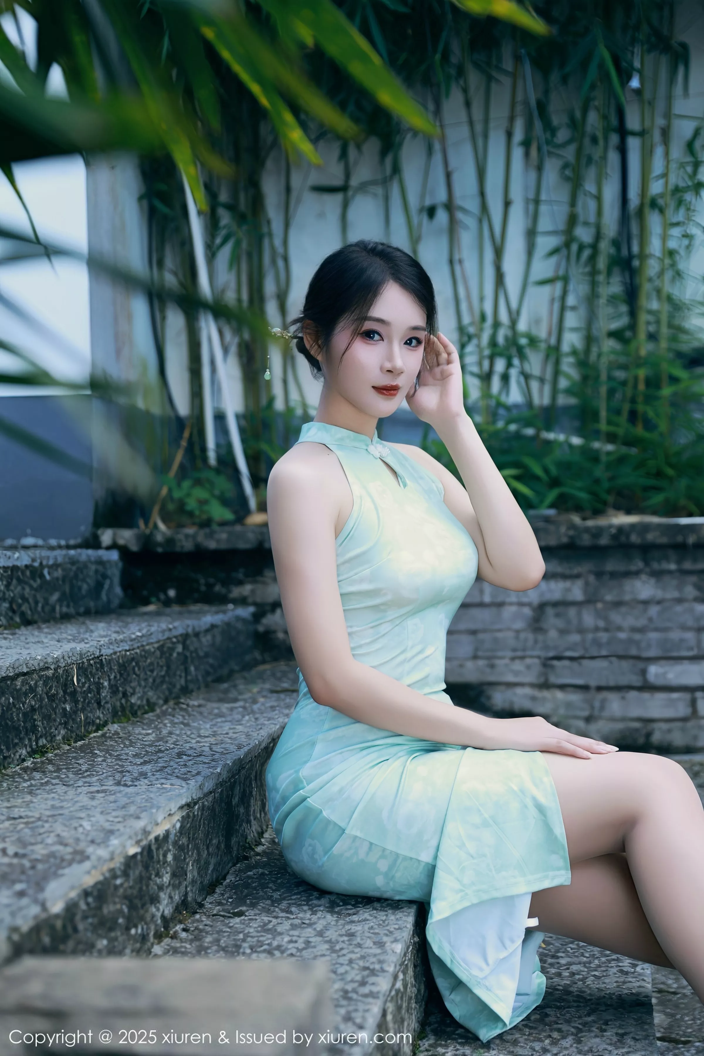 [XiuRen秀人网] 2025.07.11 No.10538 南乔 绿色旗袍 [84P] NO.12