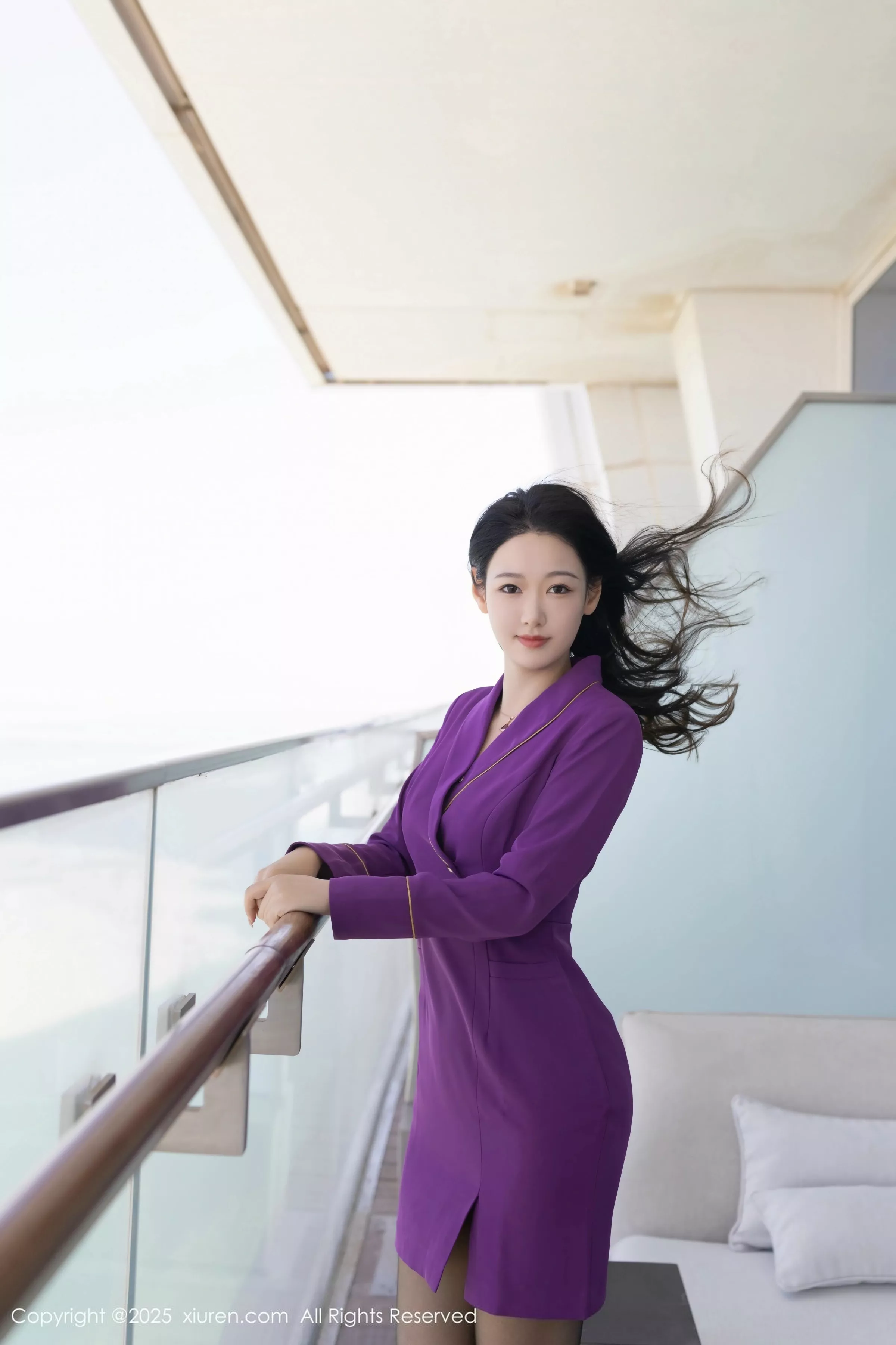 [XiuRen秀人网] 2025.06.23 No.10451 唐安琪 紫色制服 [81P] NO.2
