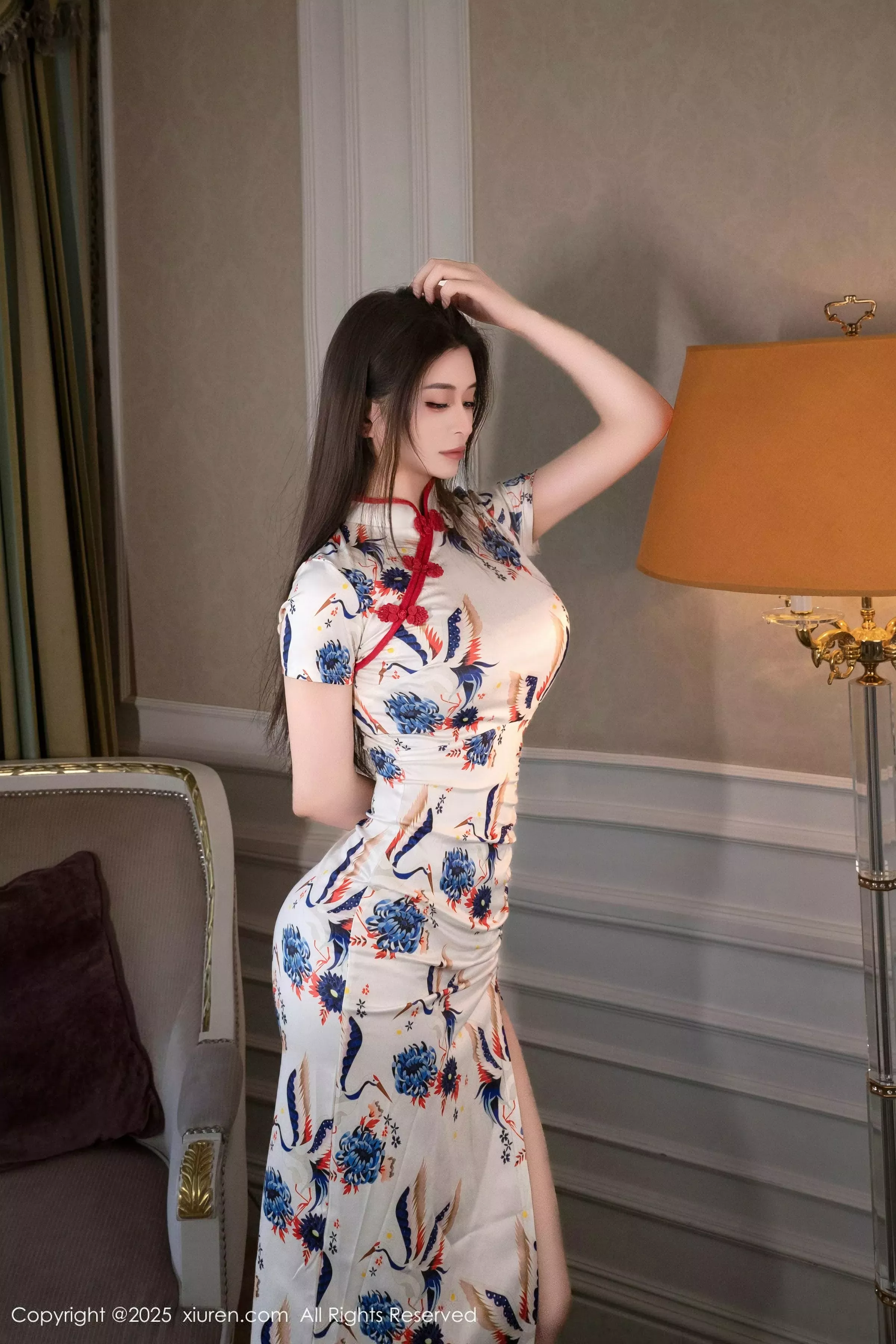 [XiuRen秀人网] 2025.06.24 No.10452 灿宝 白色旗袍 [96P] NO.11