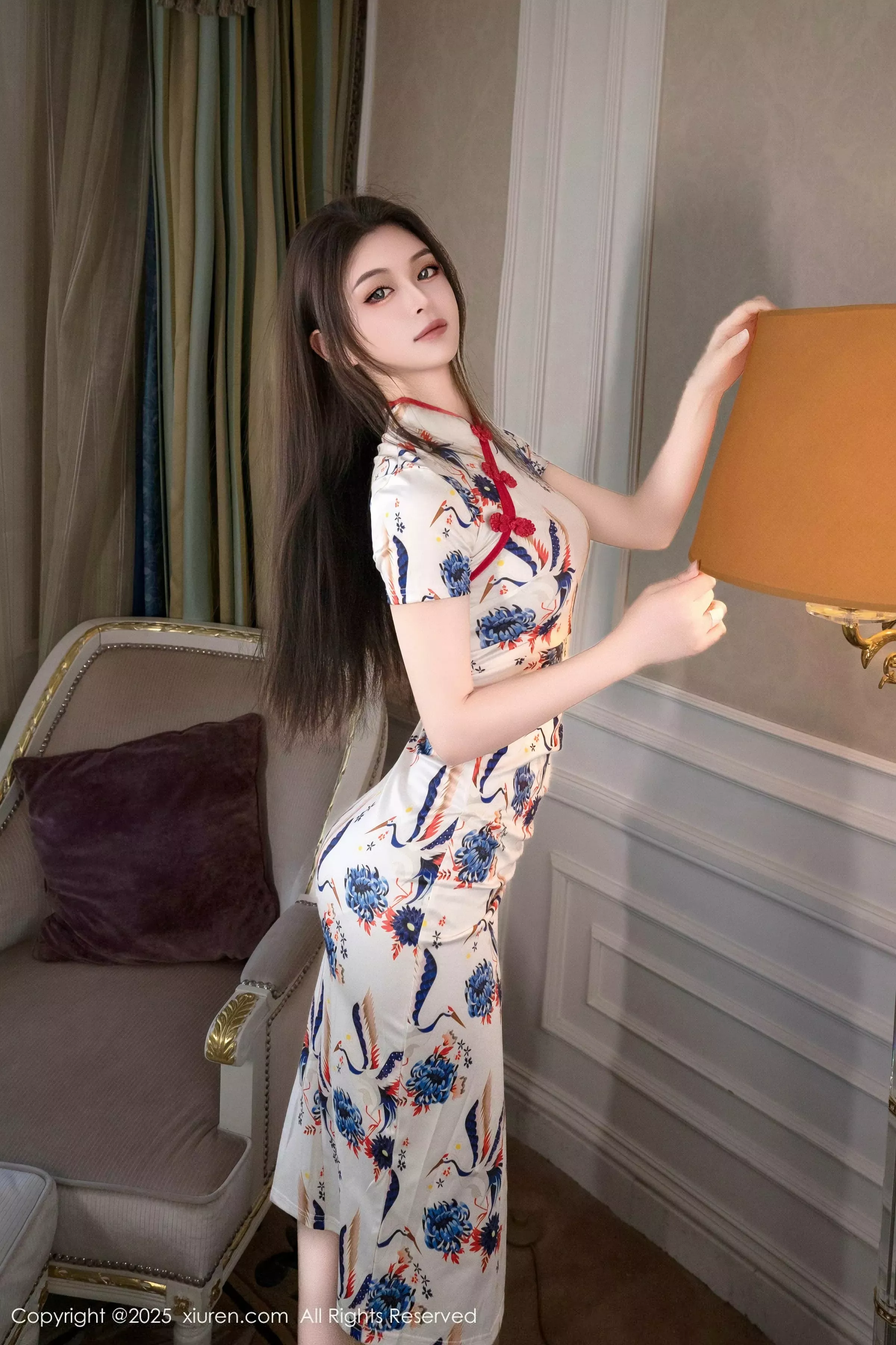 [XiuRen秀人网] 2025.06.24 No.10452 灿宝 白色旗袍 [96P] NO.12