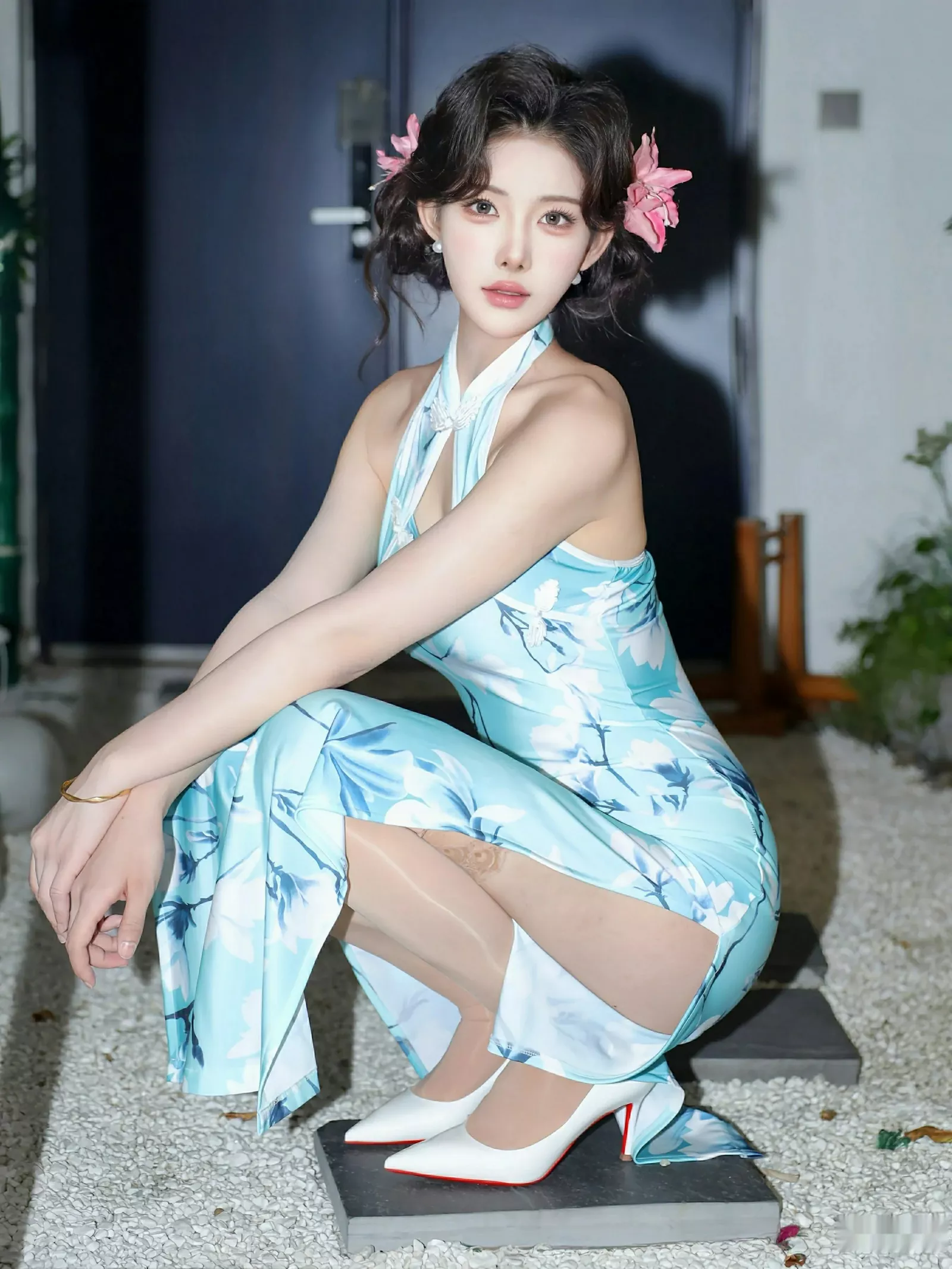 [XiuRen秀人网] 2025.07.28 No.10594 梨霜儿 青色旗袍 [82P] NO.3