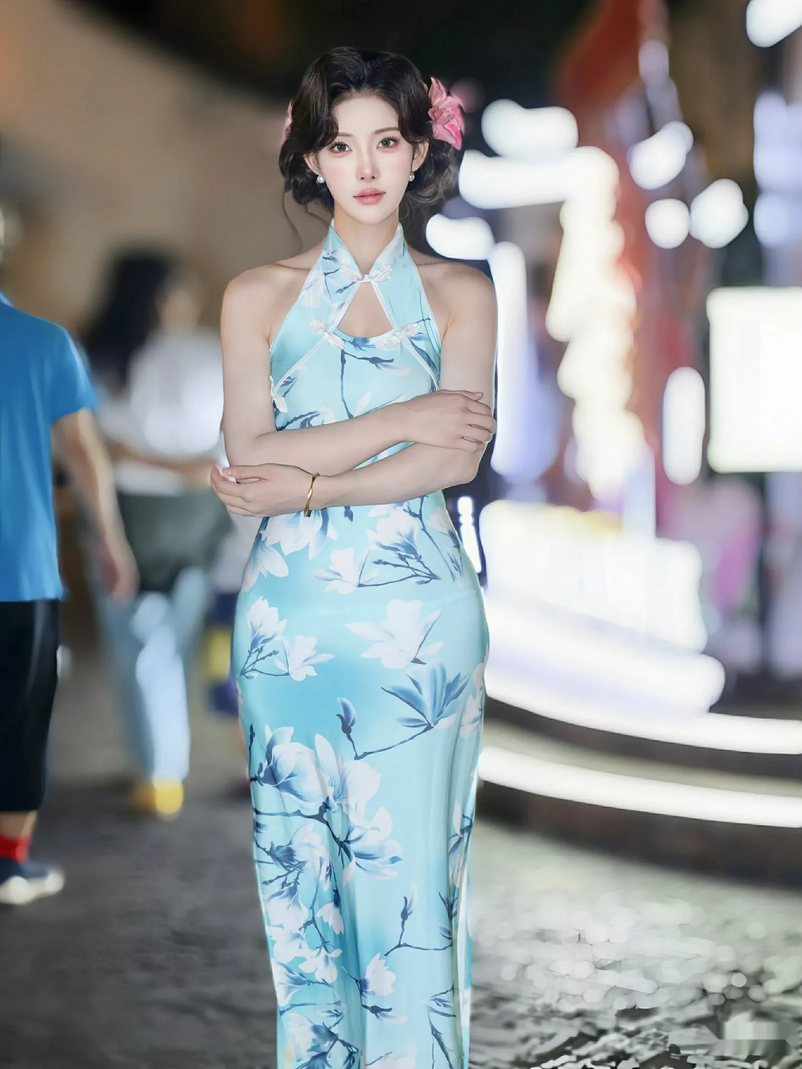 [XiuRen秀人网] 2025.07.28 No.10594 梨霜儿 青色旗袍 [82P] NO.7