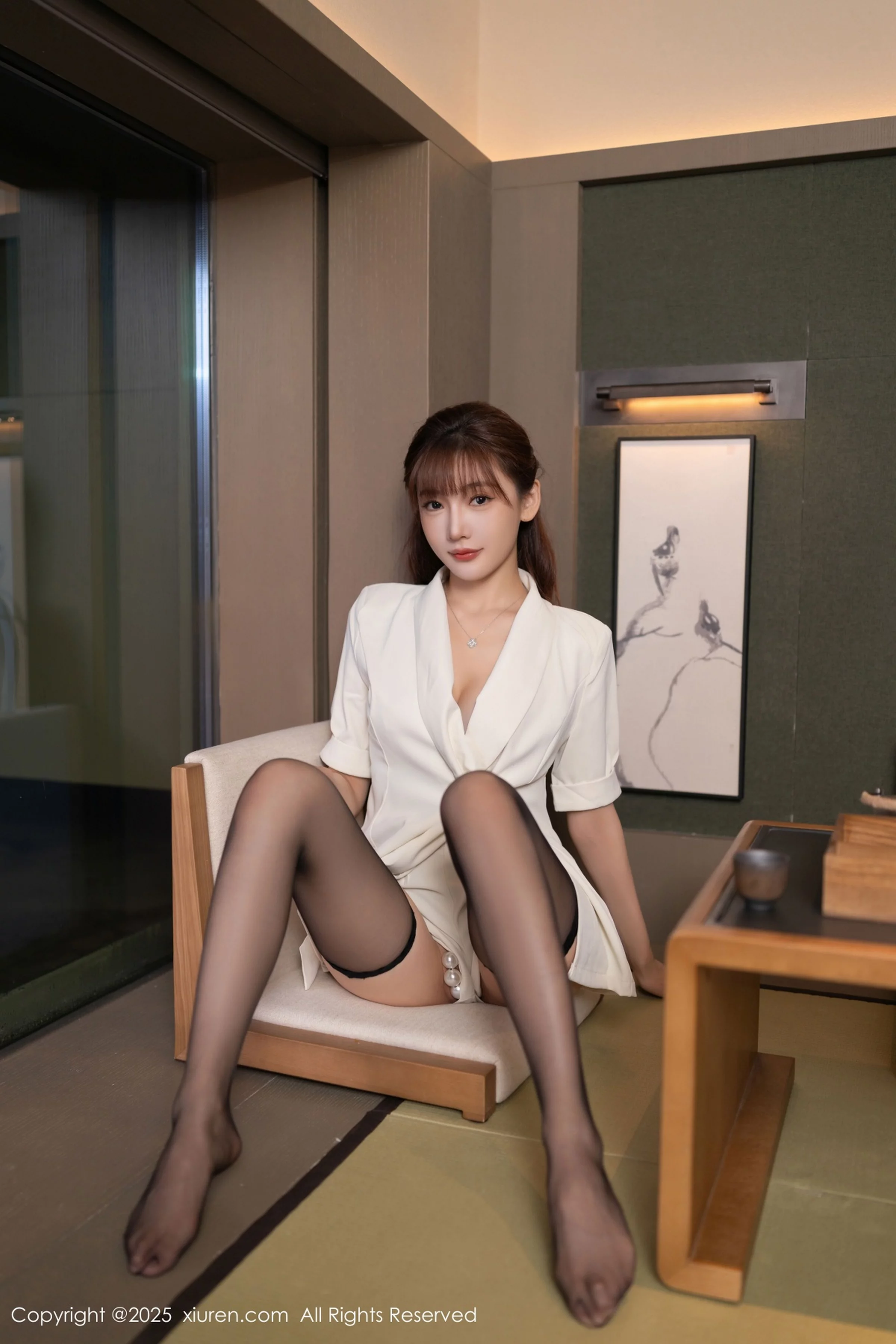 [XiuRen秀人网] 2025.08.14 No.10650 陆萱萱 白色西装 [70P] NO.9