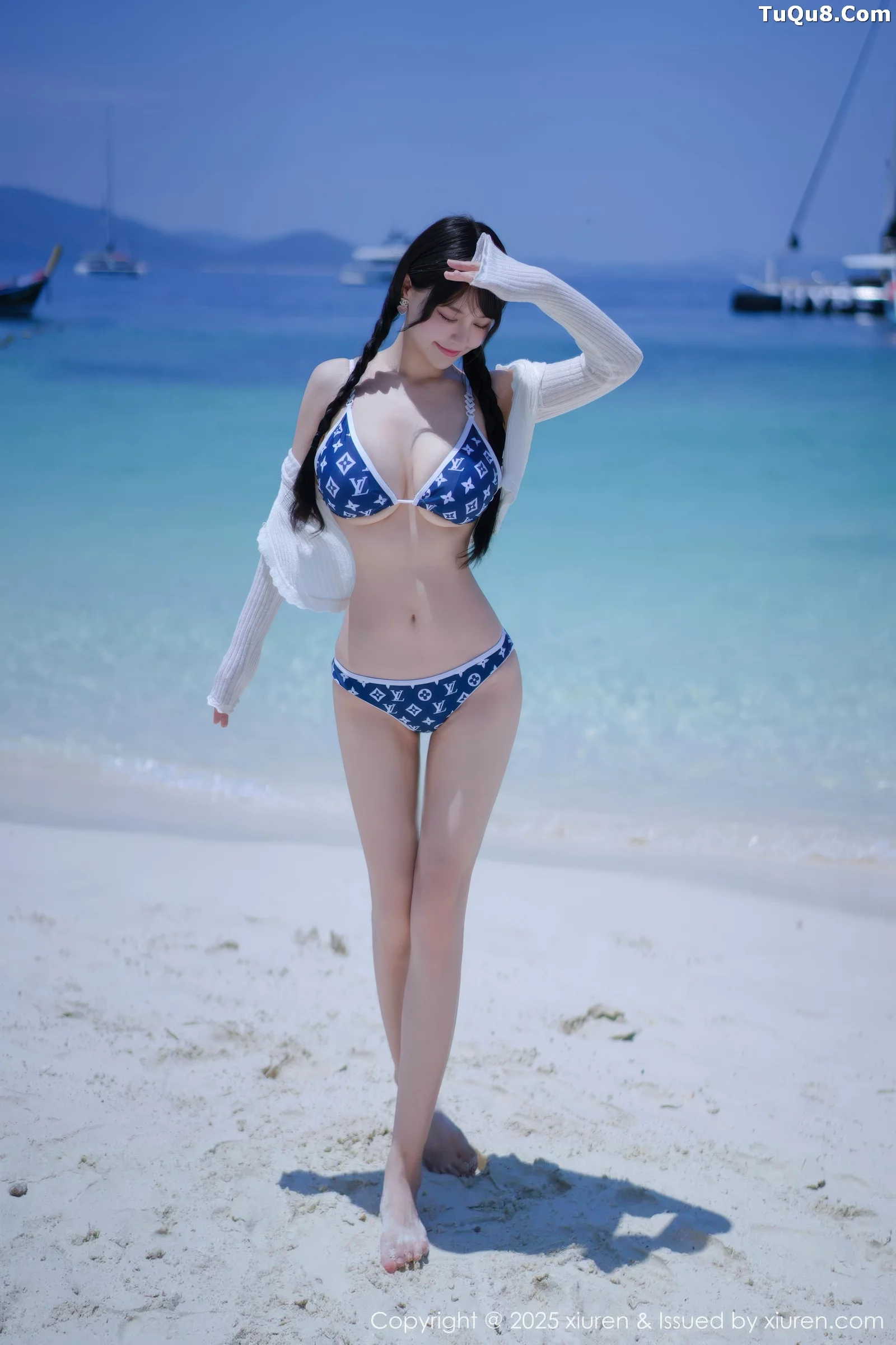 [XiuRen秀人网] 2025.08.28 No.10699 心上可Flora 蓝色尾巴 [64P] NO.11