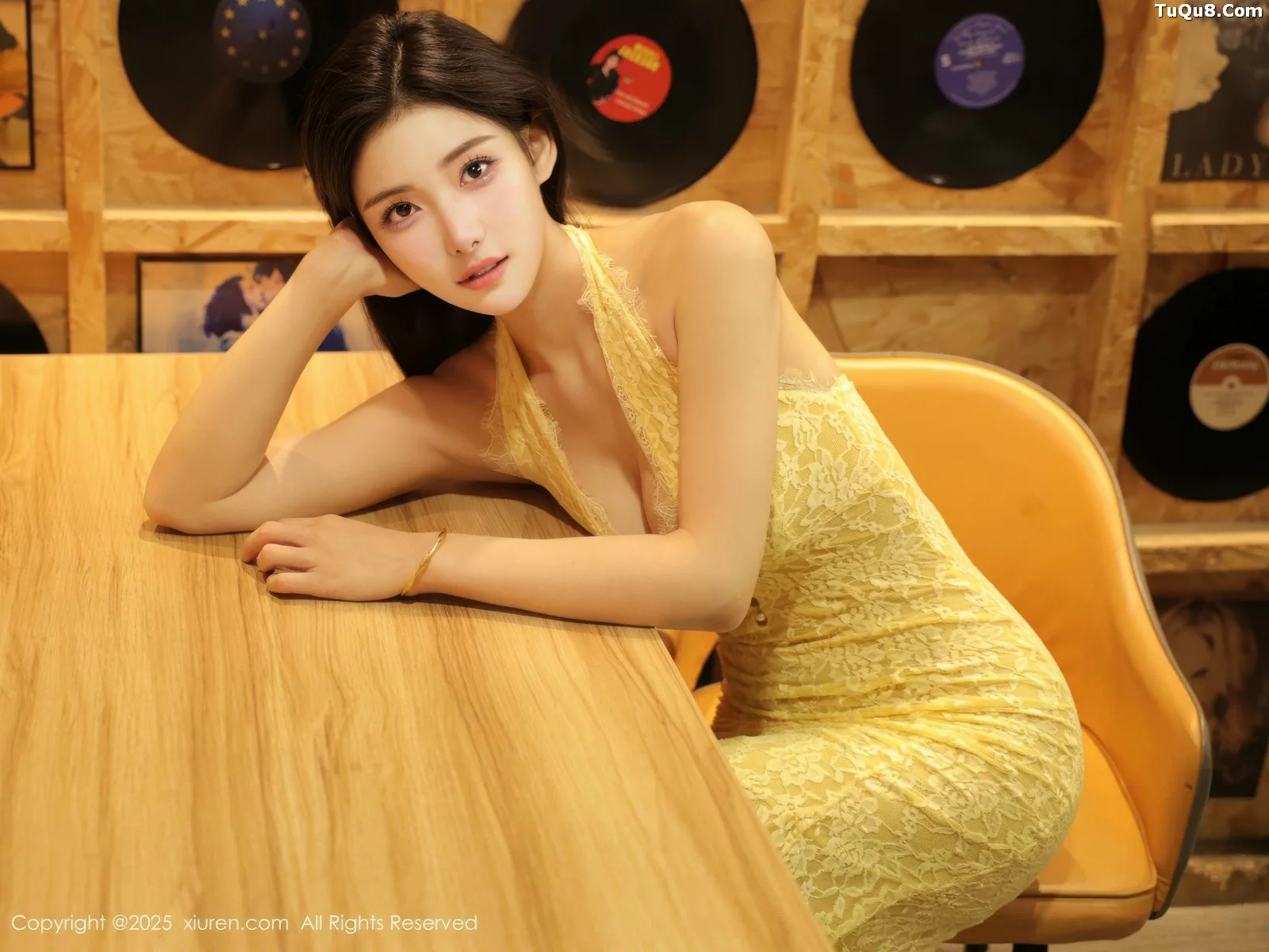 [XiuRen秀人网] 2025.09.01 No.10715 梨霜儿 黄色连衣裙 [78P] NO.7