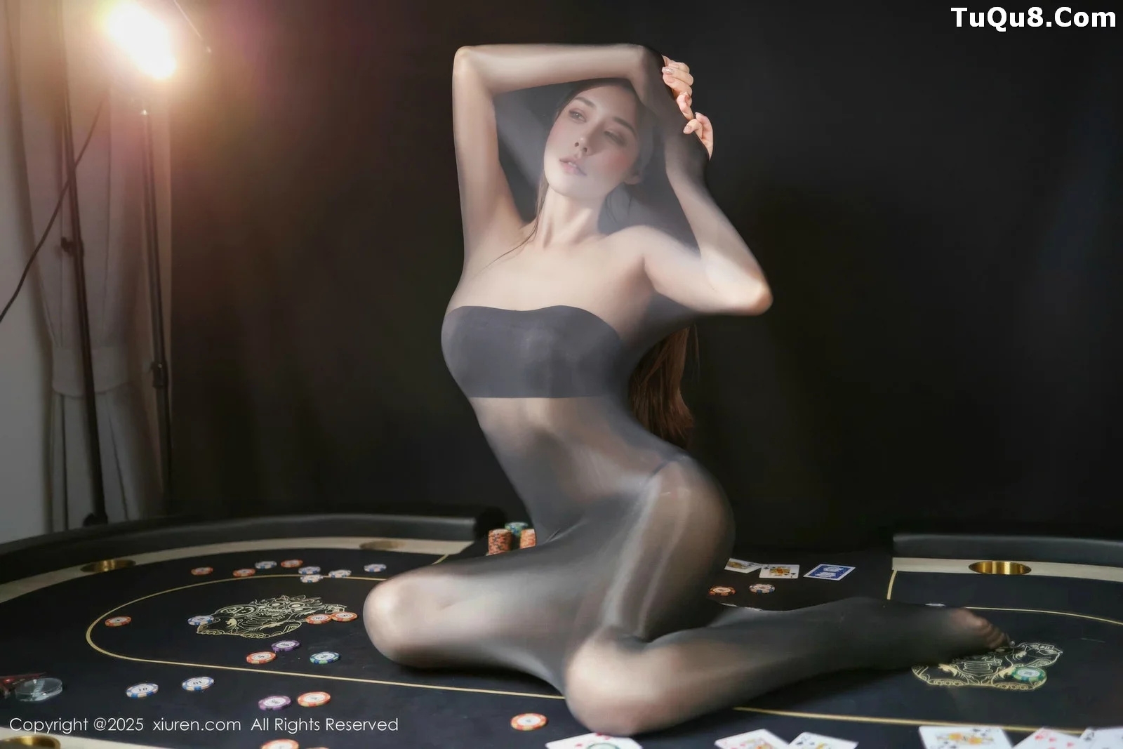 [XiuRen秀人网] 2025.09.01 No.10713 悦兮 连体黑丝袜 [62P] NO.9