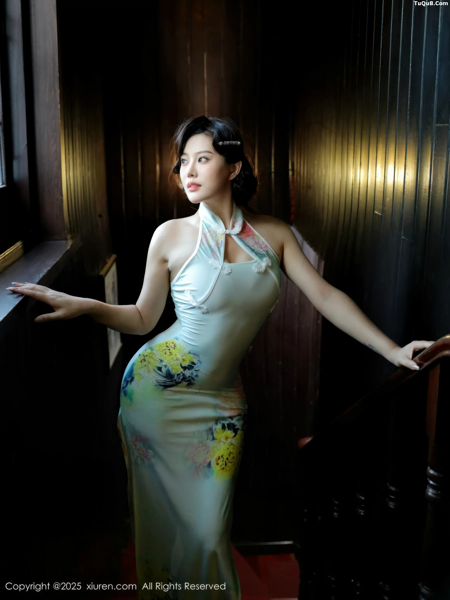 [XiuRen秀人网] 2025.09.10 No.10749 莉莉安娜o 绿色旗袍 [73P] NO.3