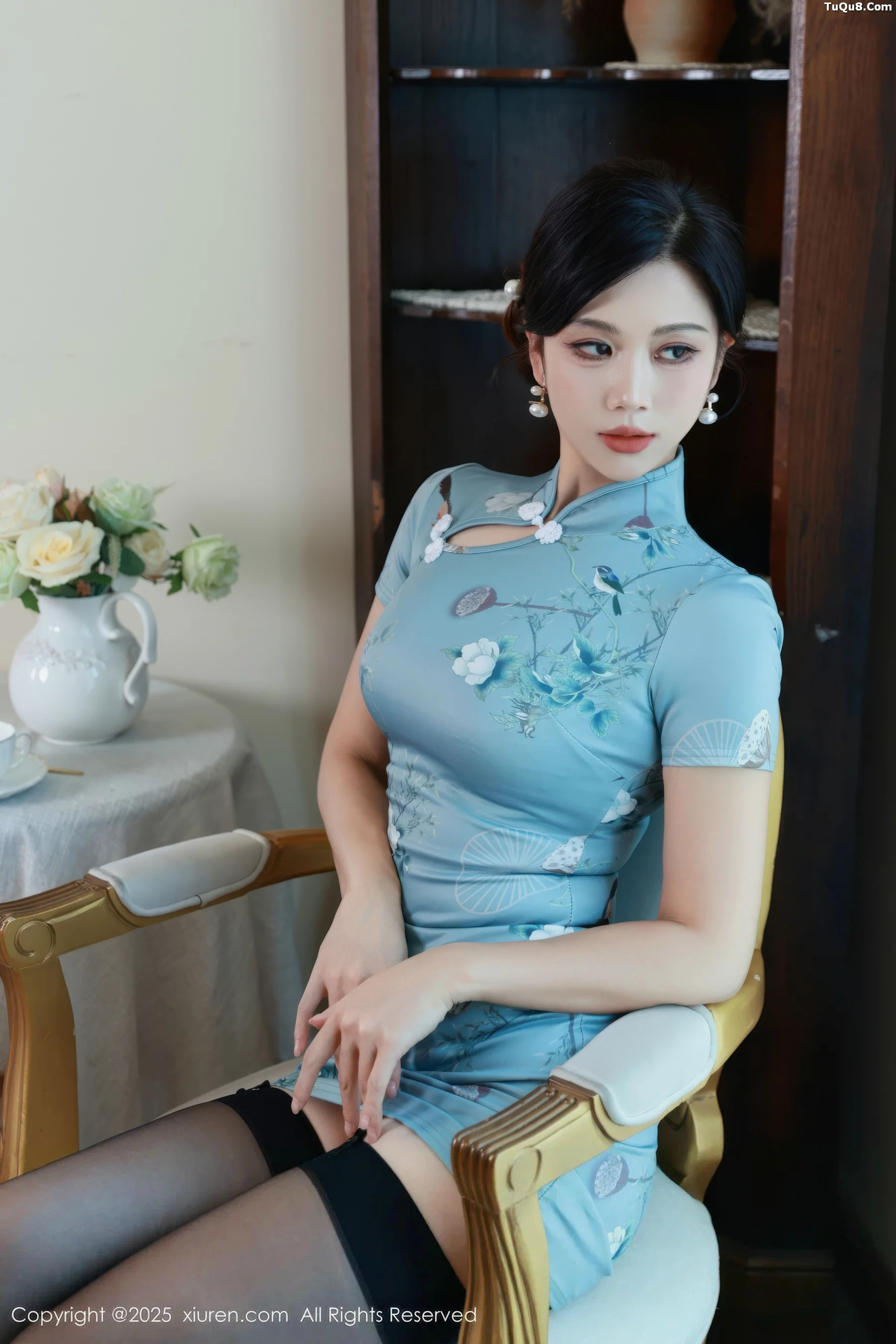 [XiuRen秀人网] 2025.09.11 No.10753 玫瑰我爱你 蓝色旗袍 [70P] NO.10