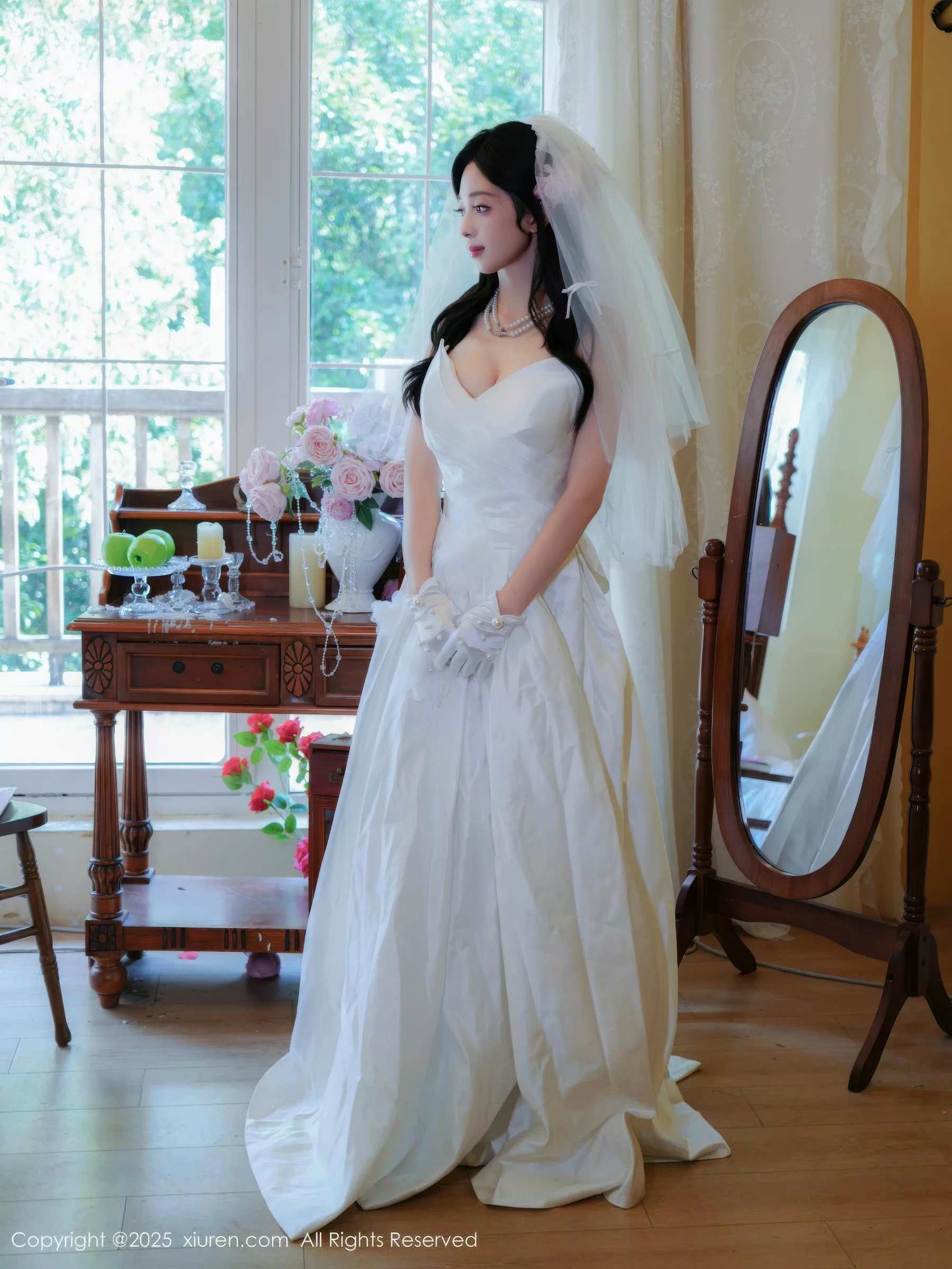 [XiuRen秀人网] 2025.09.16 No.10769 朱朱molly 白色婚纱搭 [54P] NO.1