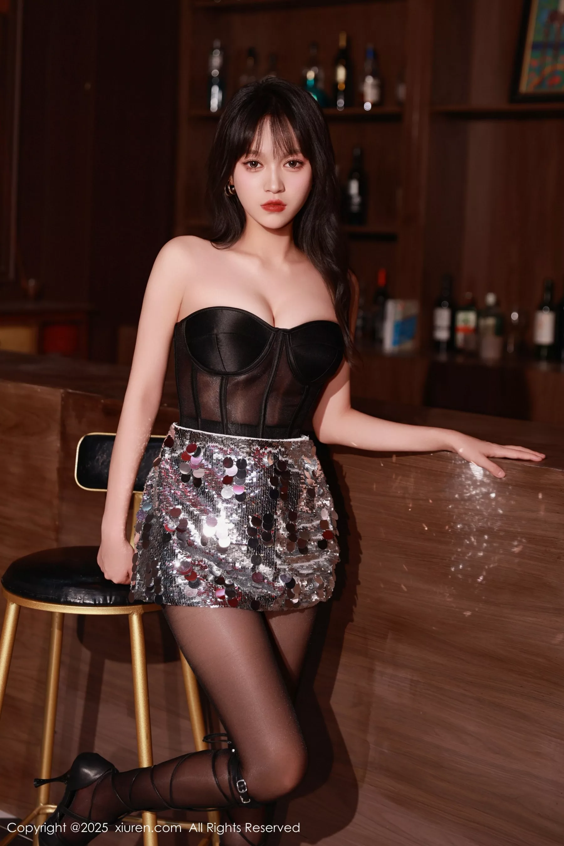 [XiuRen秀人网] 2025.09.16 No.10772 糯咪 黑色连衣短裙 [76P] NO.6