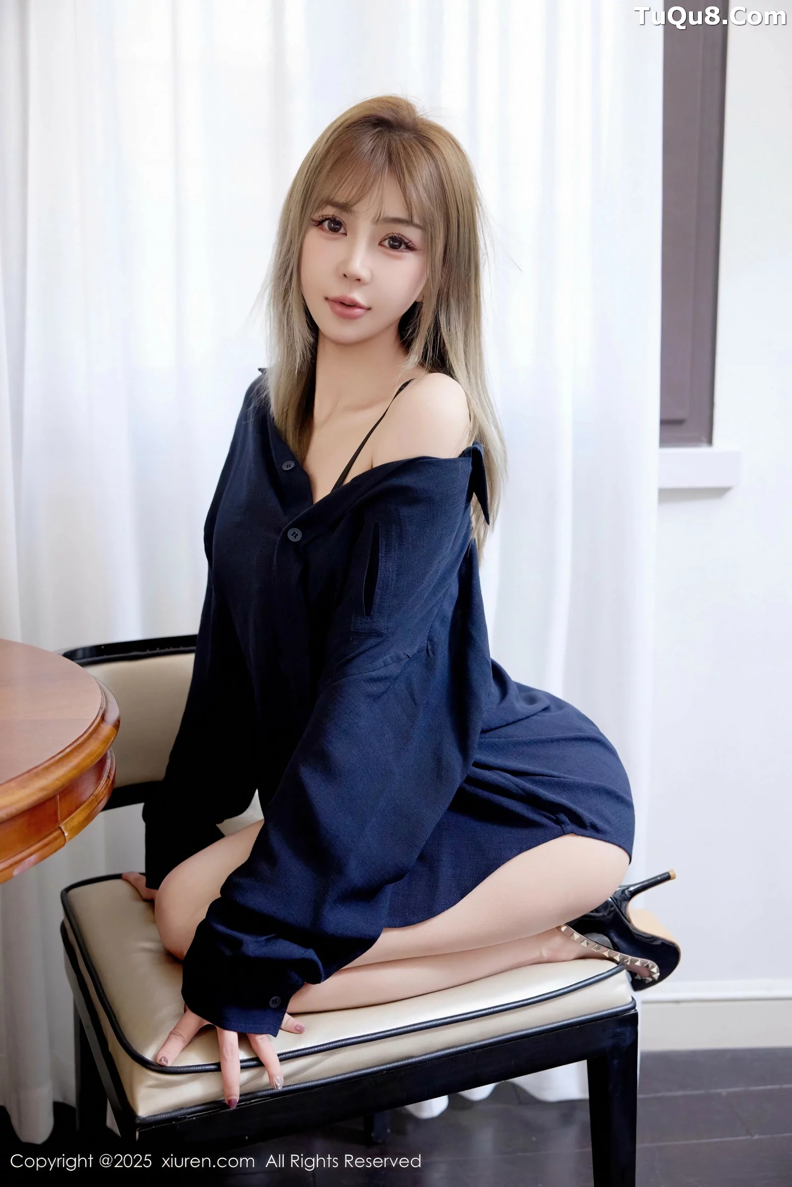 [XiuRen秀人网] 2025.08.21 No.10673 Zoe柚柚 深色衬衫 [75P] NO.6