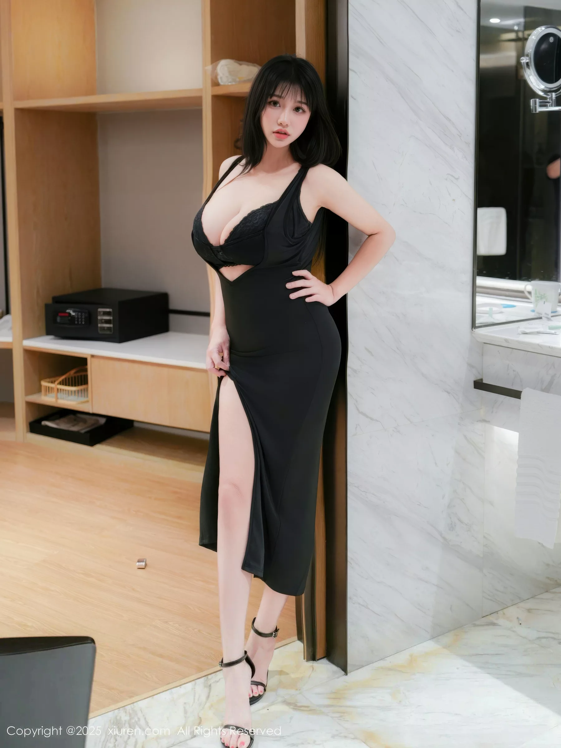 [XiuRen秀人网] 2025.09.18 No.10779 小紫藤 黑色连衣裙 [64P] NO.7