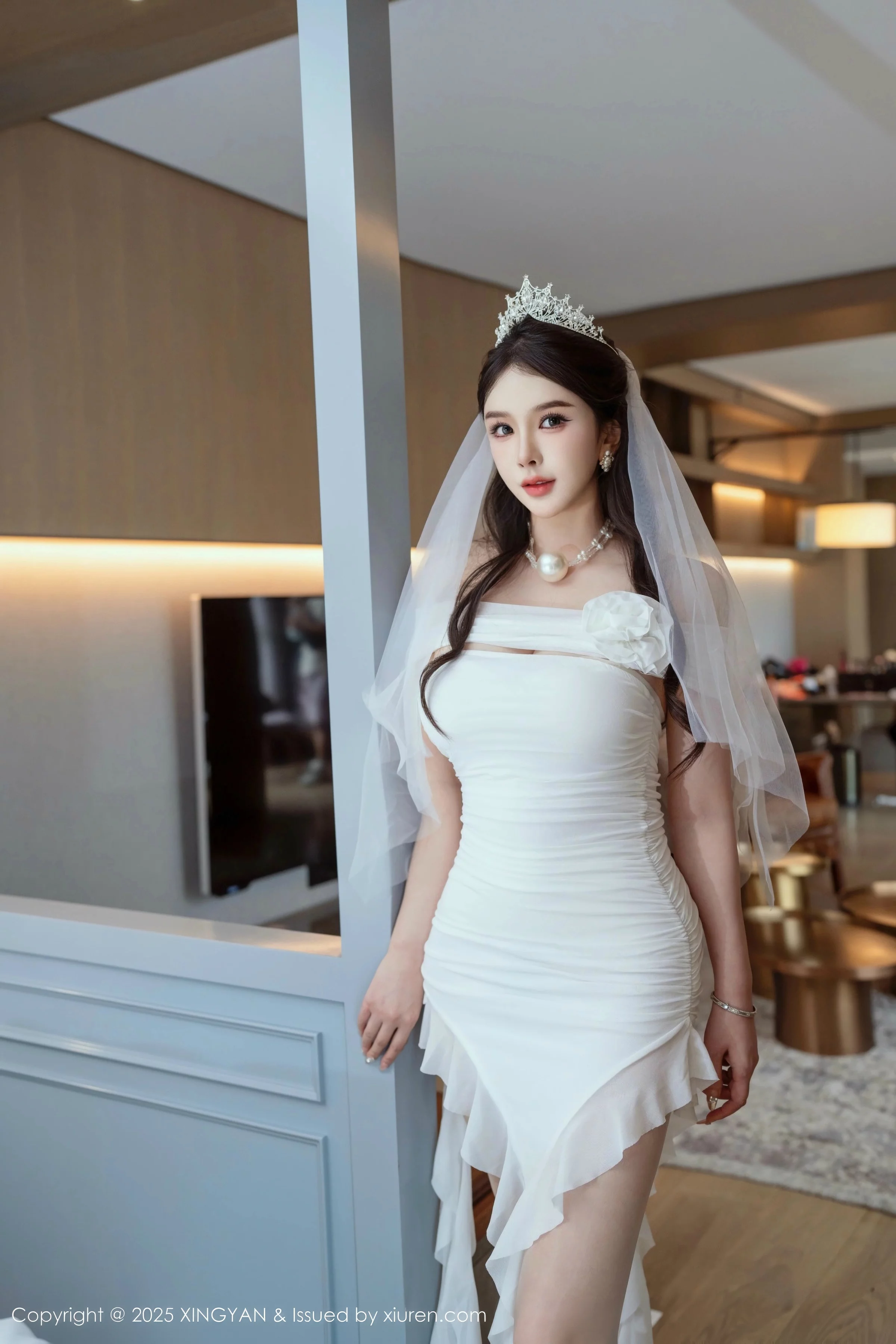 [XINGYAN星颜社] 2025.08.22 VOL.388 李丽莎 白色婚纱 [61P] NO.8