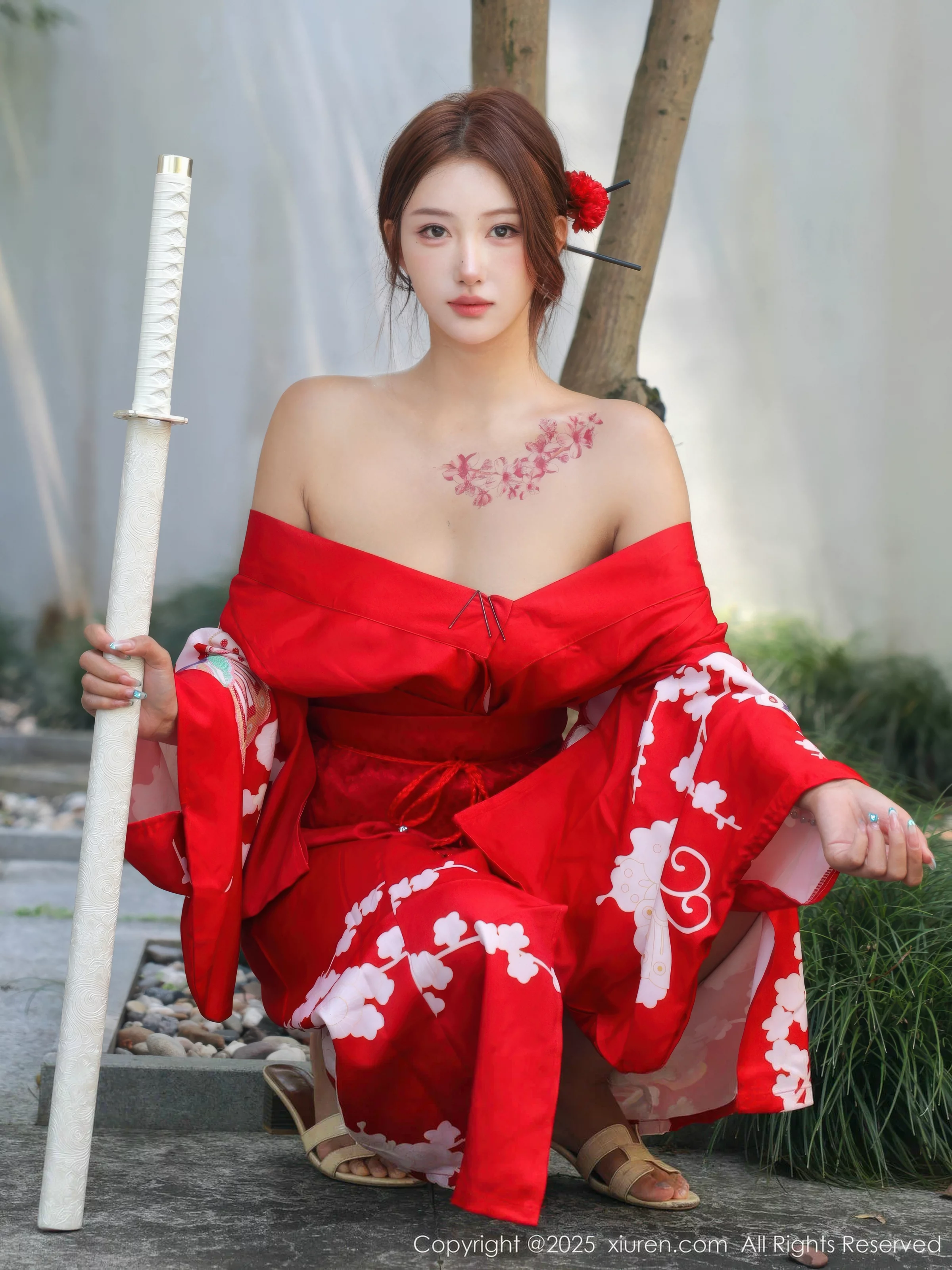 [XiuRen秀人网] 2025.08.22 No.10683 金允希Yuki 红色和服 [80P] NO.9