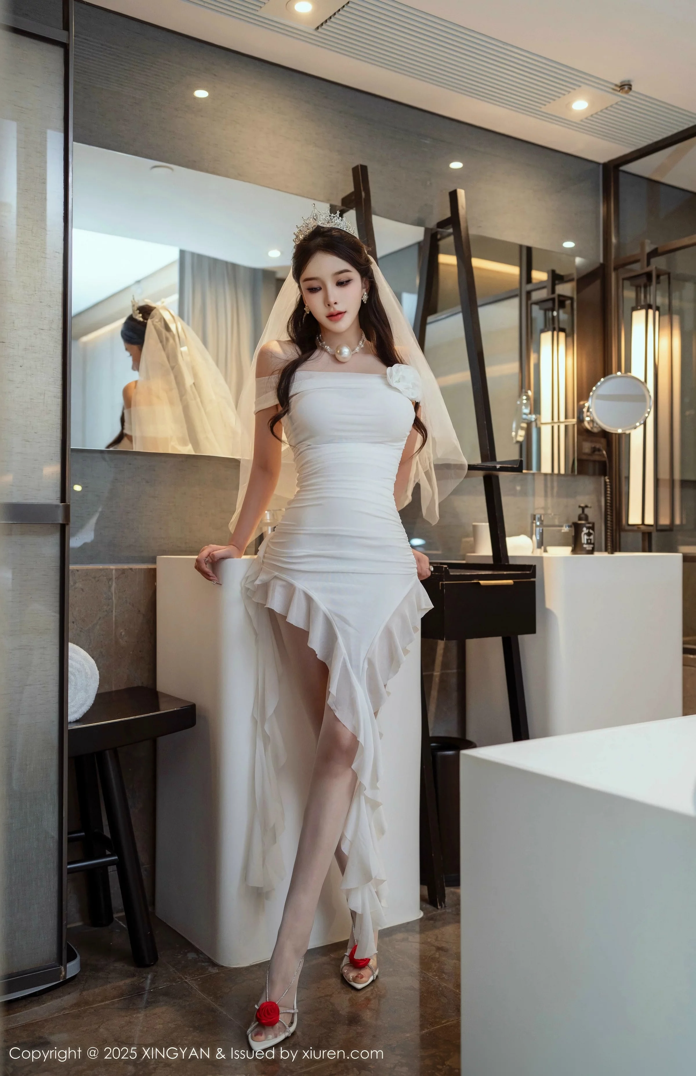 [XINGYAN星颜社] 2025.08.22 VOL.388 李丽莎 白色婚纱 [61P] NO.6