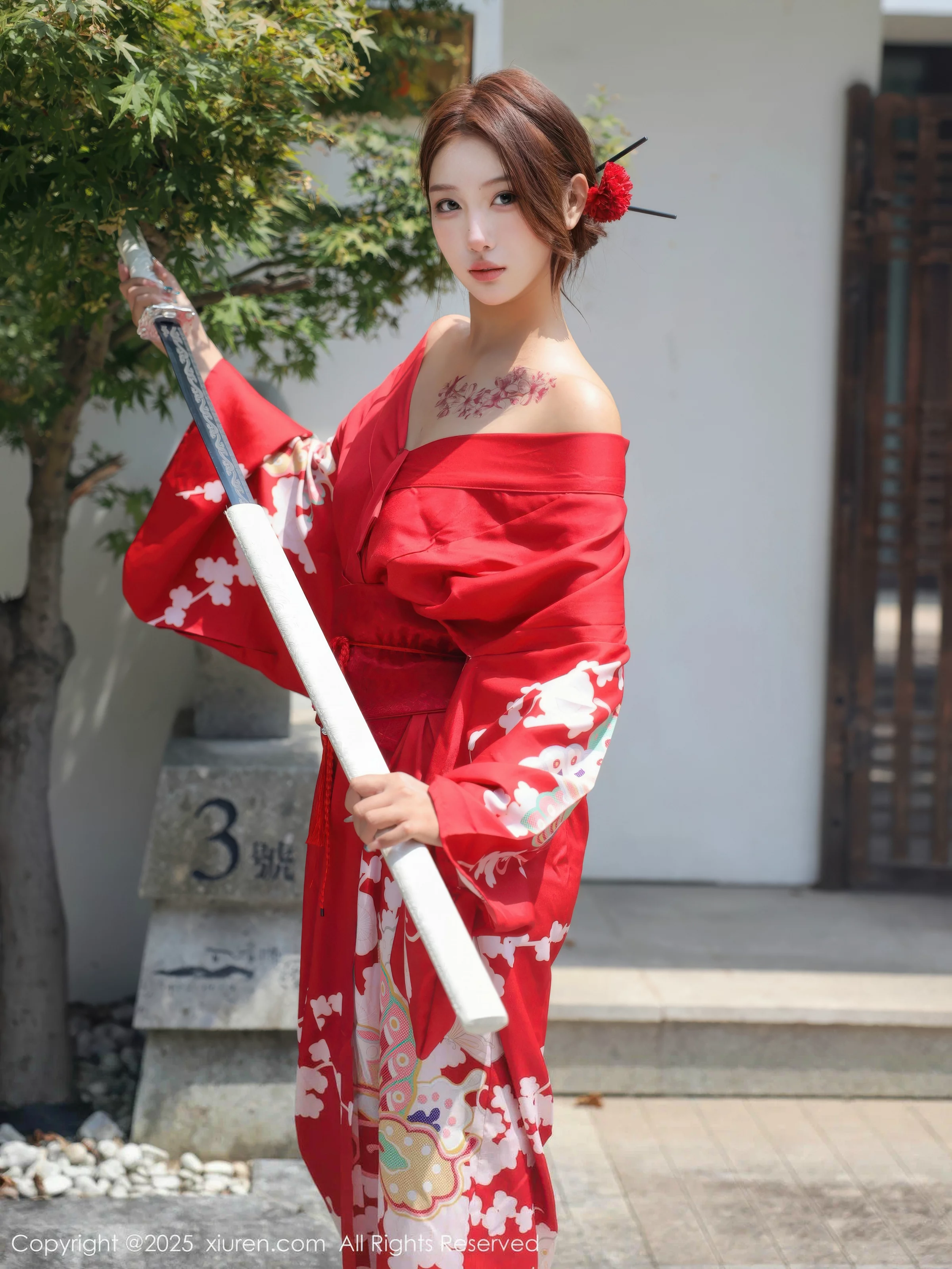 [XiuRen秀人网] 2025.08.22 No.10683 金允希Yuki 红色和服 [80P] NO.2