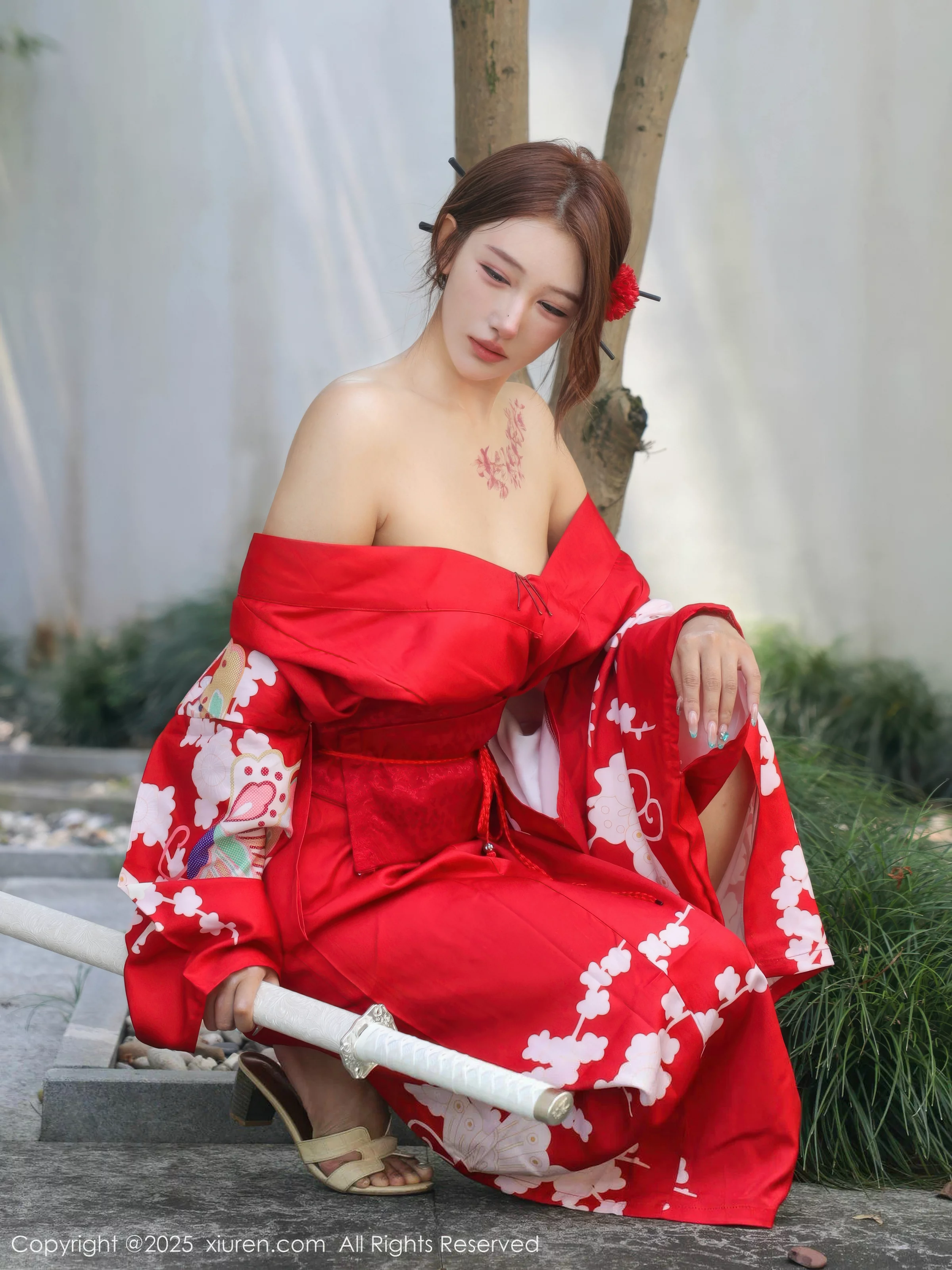 [XiuRen秀人网] 2025.08.22 No.10683 金允希Yuki 红色和服 [80P] NO.12
