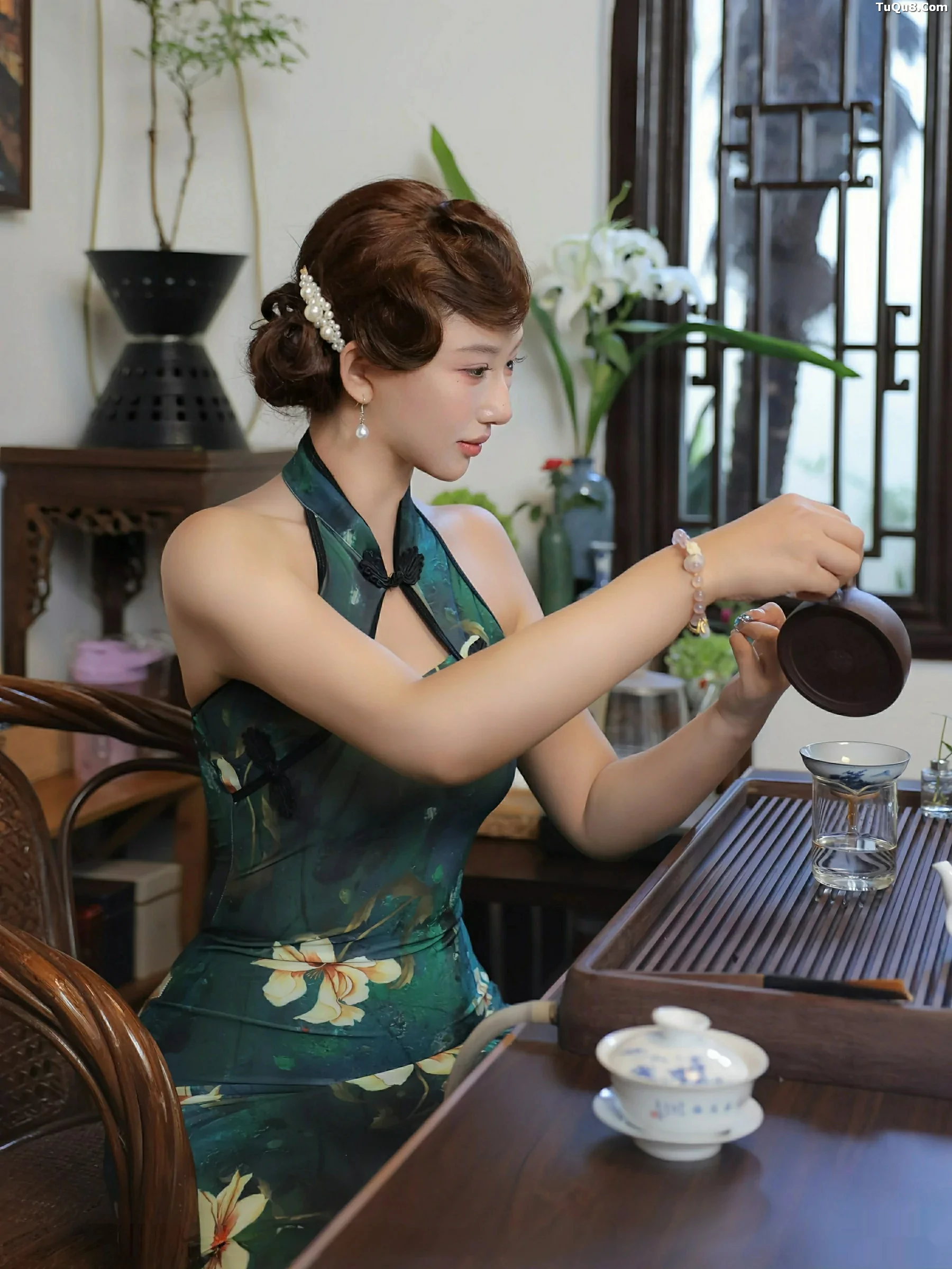 [XiuRen秀人网] 2025.09.26 No.10815 金允希Yuki 绿色旗袍 [78P] NO.4