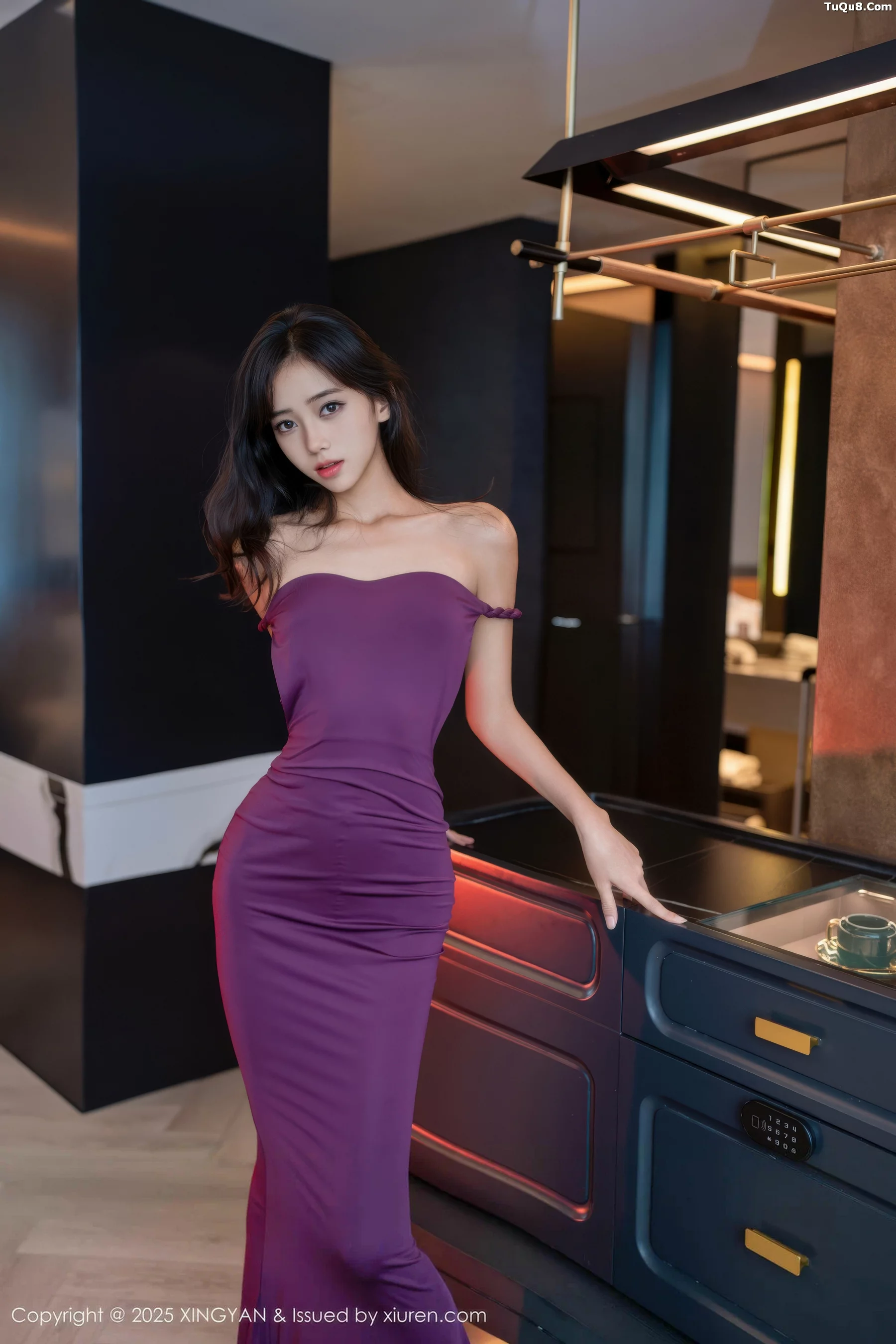 [XINGYAN星颜社] 2025.09.29 VOL.407 时安安 紫色连衣 [76P] NO.1