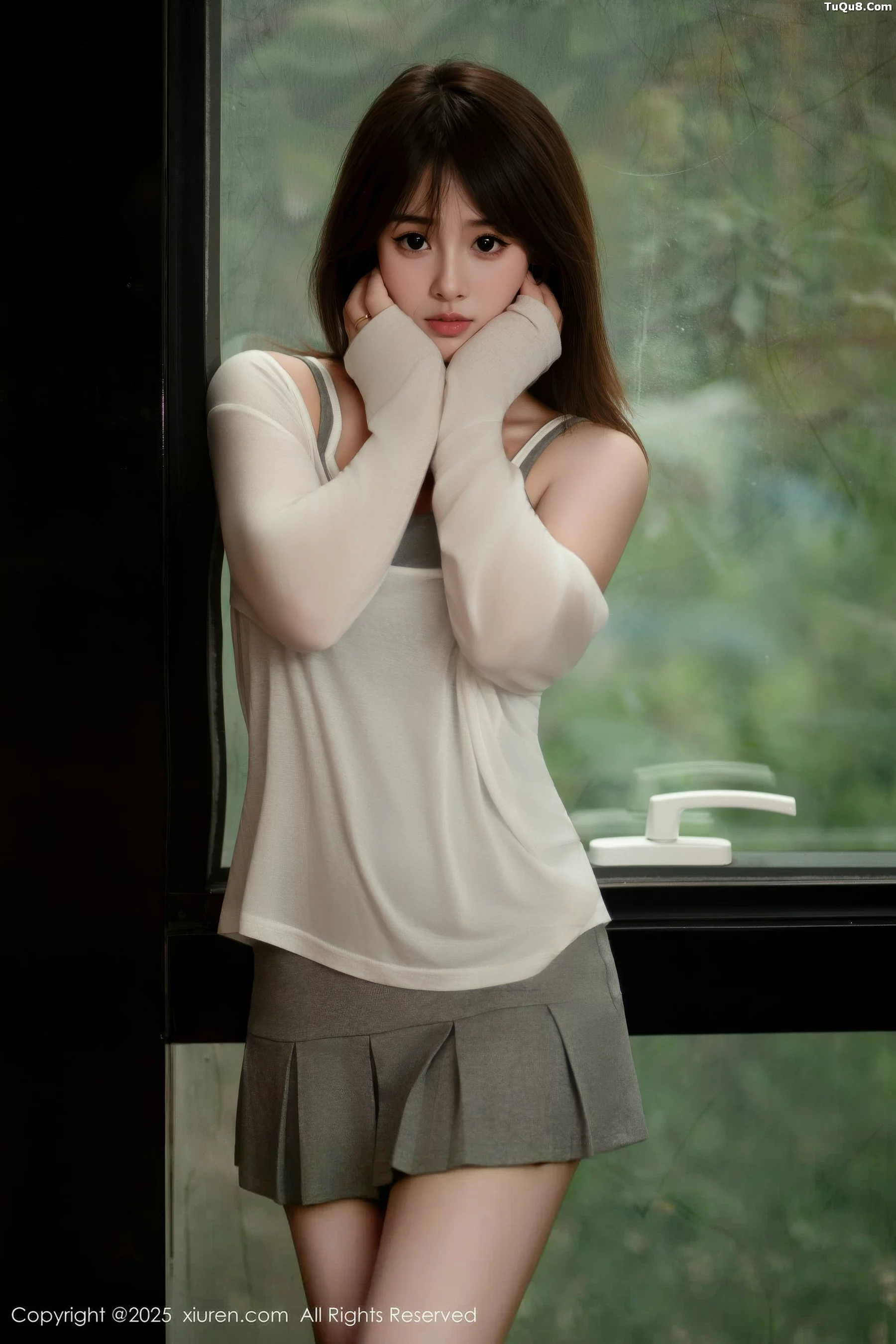 [XiuRen秀人网] 2025.10.10 No.10845 炎恬kitty 浅色短裙 [68P] NO.8