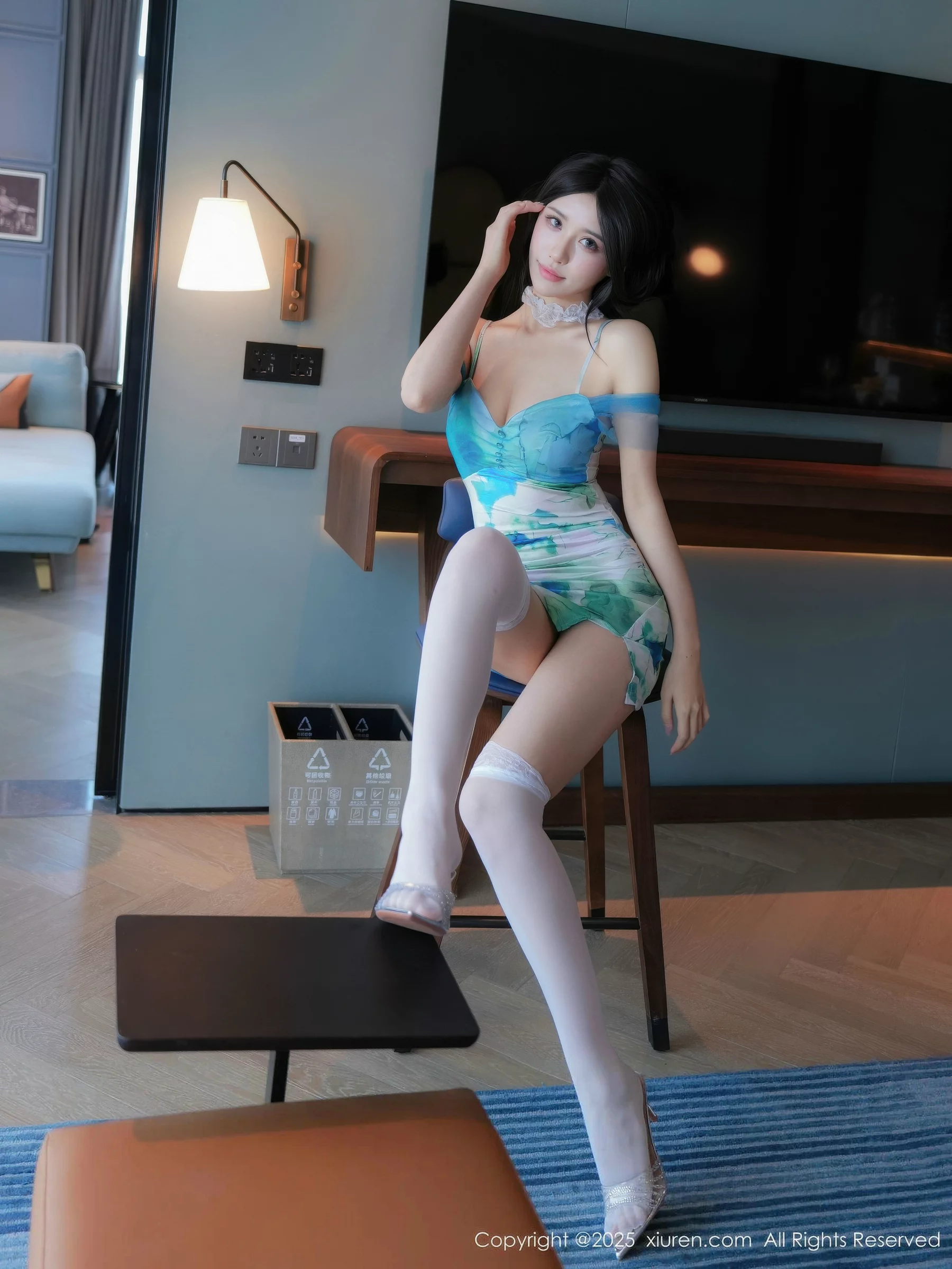 [XiuRen秀人网] 2025.10.13 No.10859 shelly诗莉吖 白色丝袜 [76P] NO.9