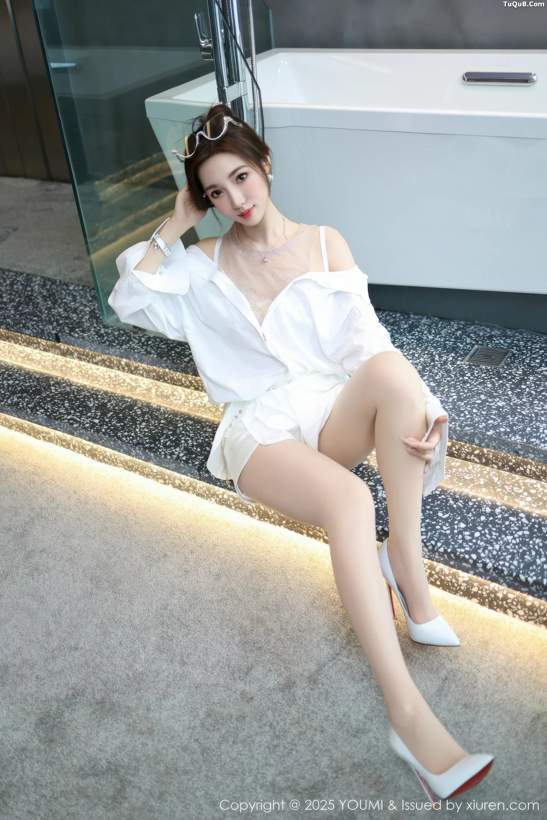 [YOUMI尤蜜荟] 2025.11.07 VOL.1177 Twins-桃桃 蕾丝内衣 [76P] NO.5