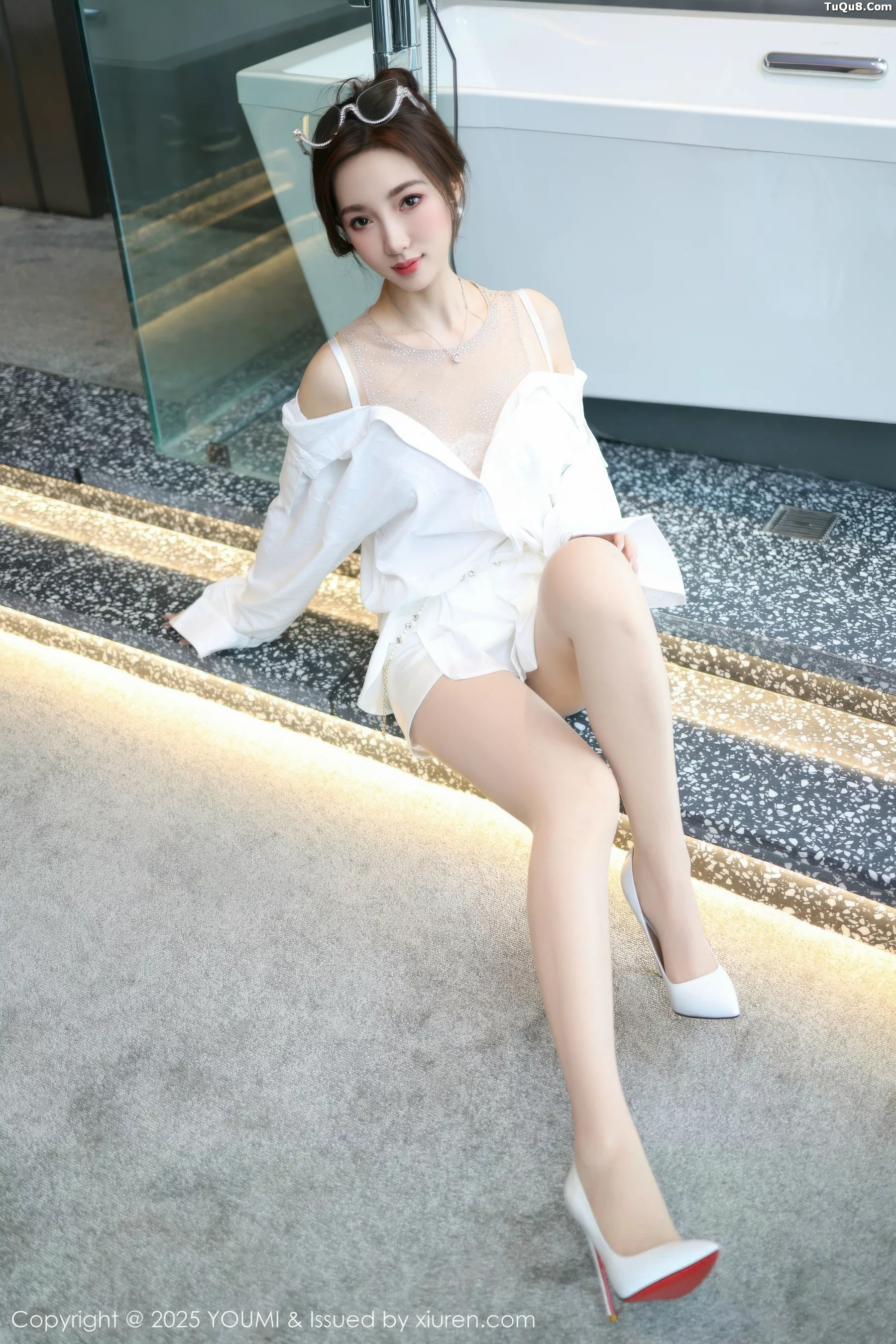 [YOUMI尤蜜荟] 2025.11.07 VOL.1177 Twins-桃桃 蕾丝内衣 [76P] NO.2