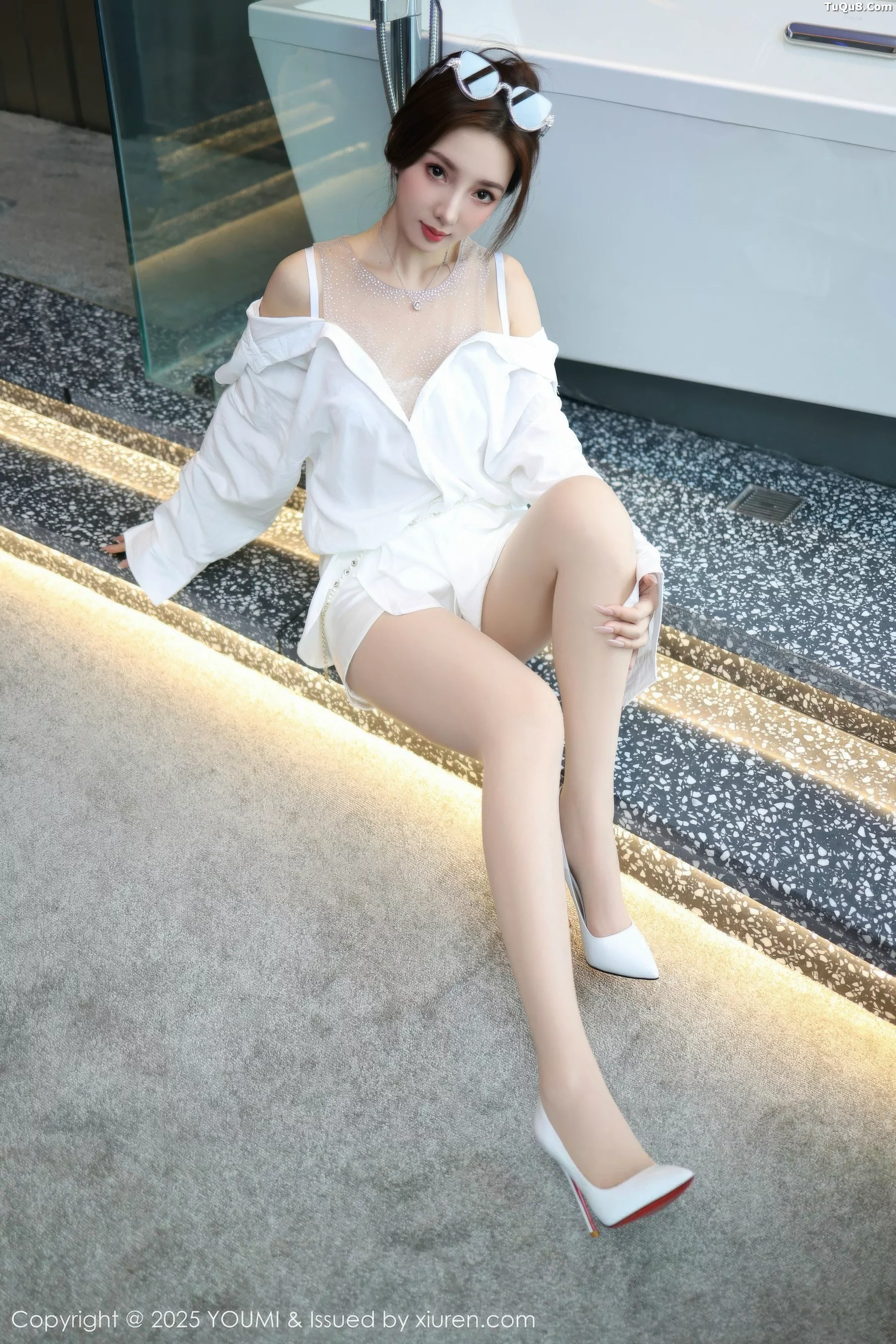 [YOUMI尤蜜荟] 2025.11.07 VOL.1177 Twins-桃桃 蕾丝内衣 [76P] NO.6